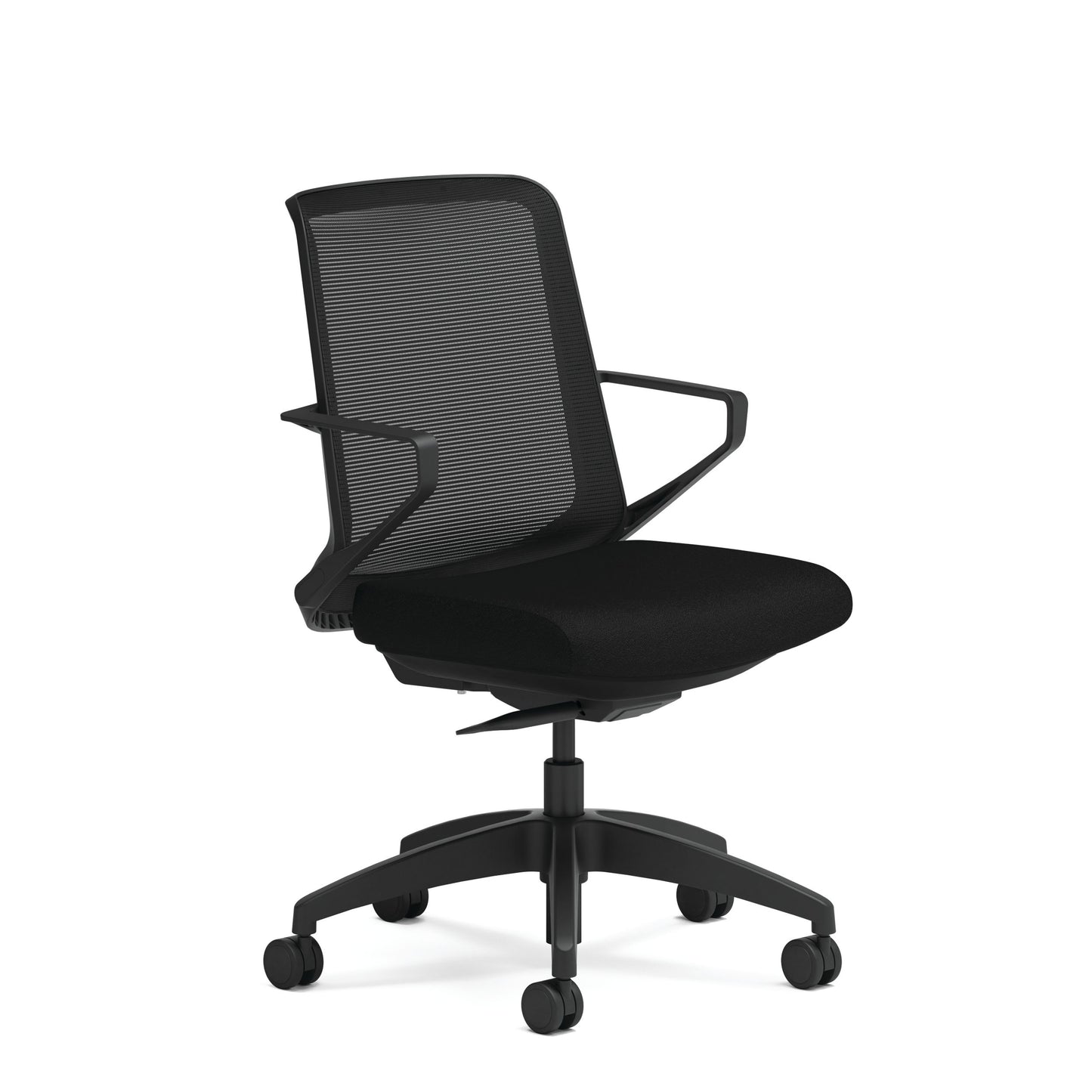 HON Cliq Office Chair | Black Mesh Back | Synchro-Tilt | Black Seat Fabric | Black Frame