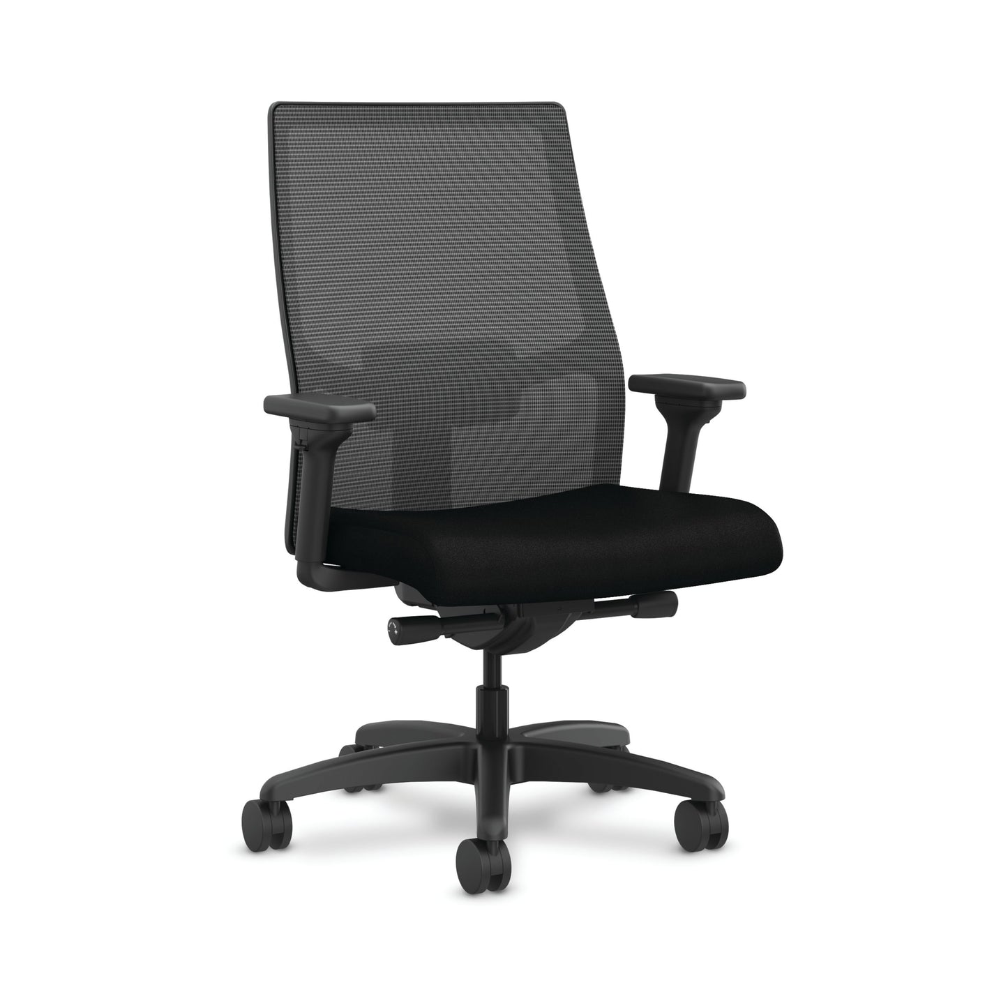HON Ignition 2.0 Big & Tall Office Chair | Mesh Back | Synchro-Tilt | Black Seat Fabric | Black Mesh | Black Frame