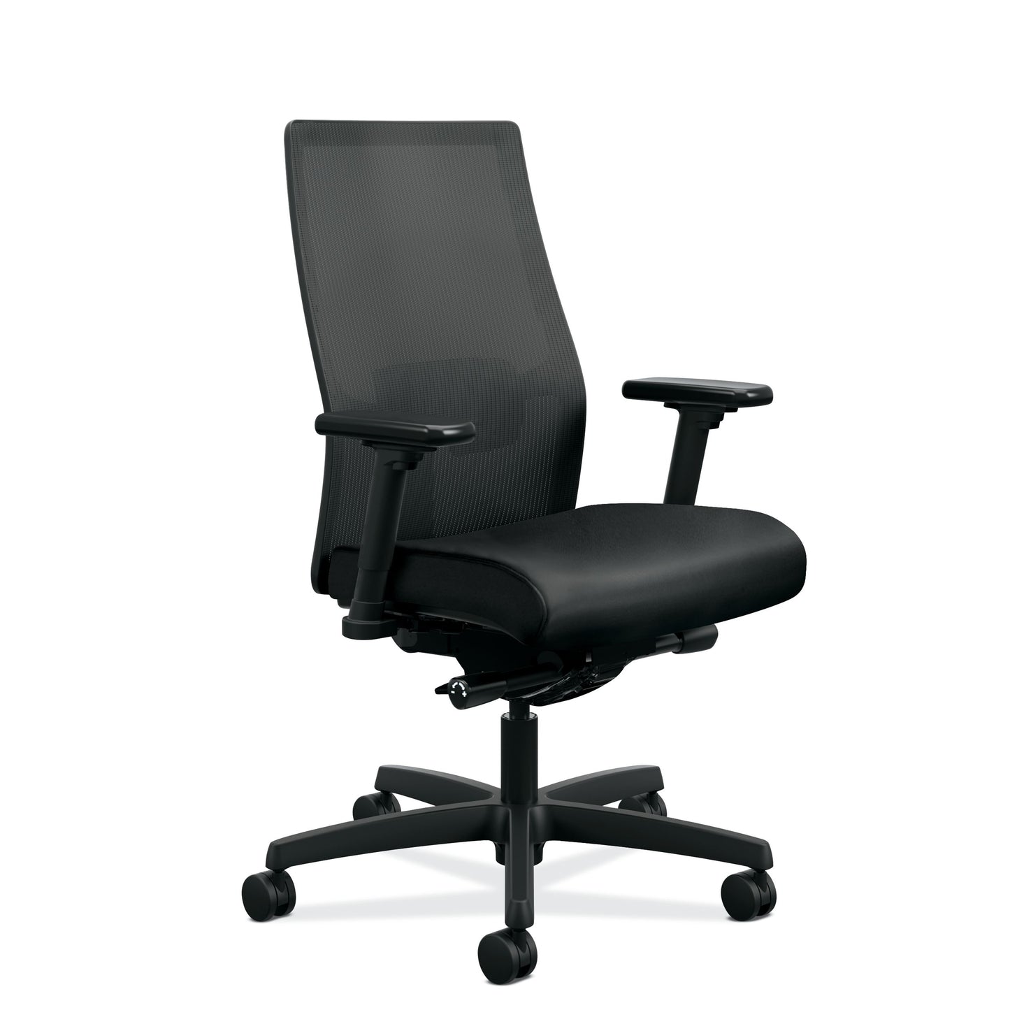 HON Ignition 2.0 Mesh Office Chair | Mid-Back | Mesh Back | Synchro-Tilt | Black Seat Fabric | Black Mesh | Black Frame