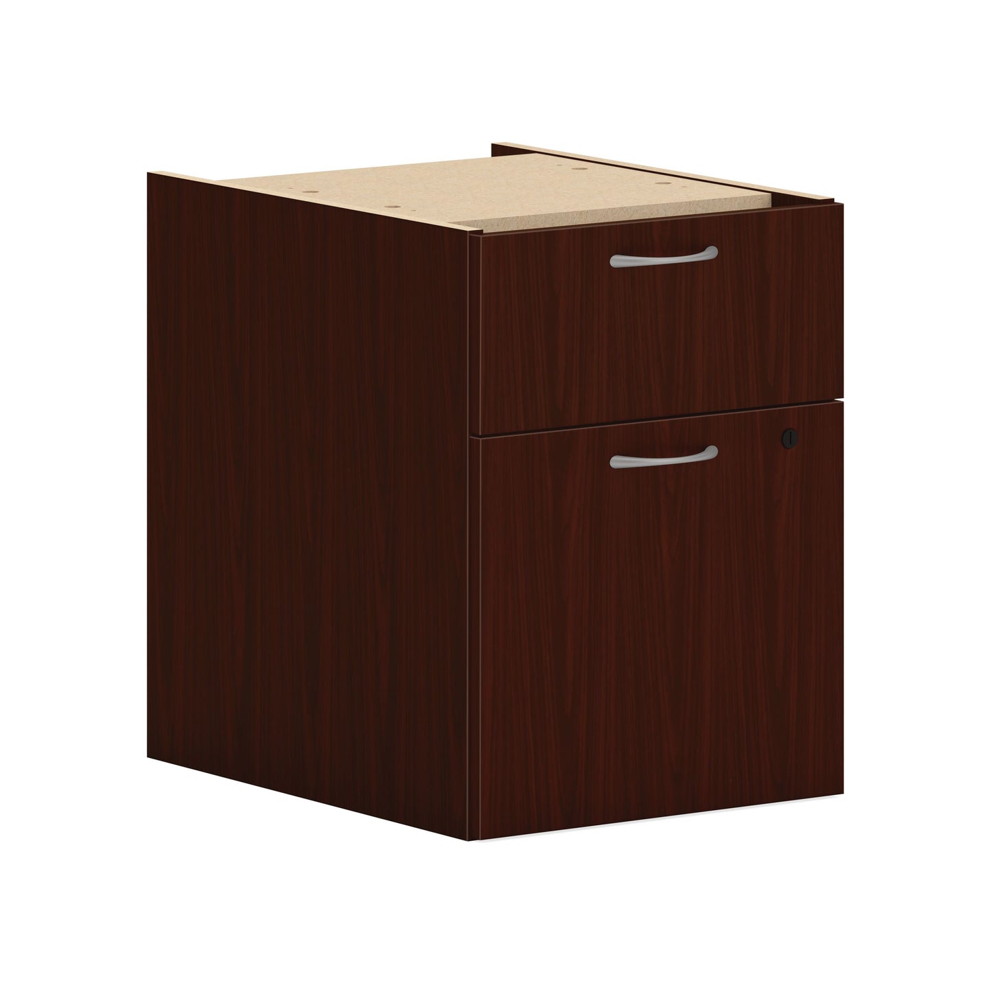 HON Mod Hanging Pedestal | 1 Box / 1 File Drawer | 15"W | Traditional Mahogany Finish
