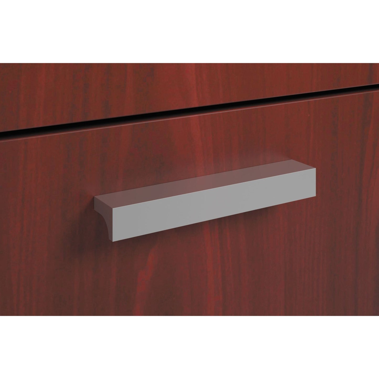 HON Mod Series Field Installed Contemporary Pull | Silver | 2-Pack