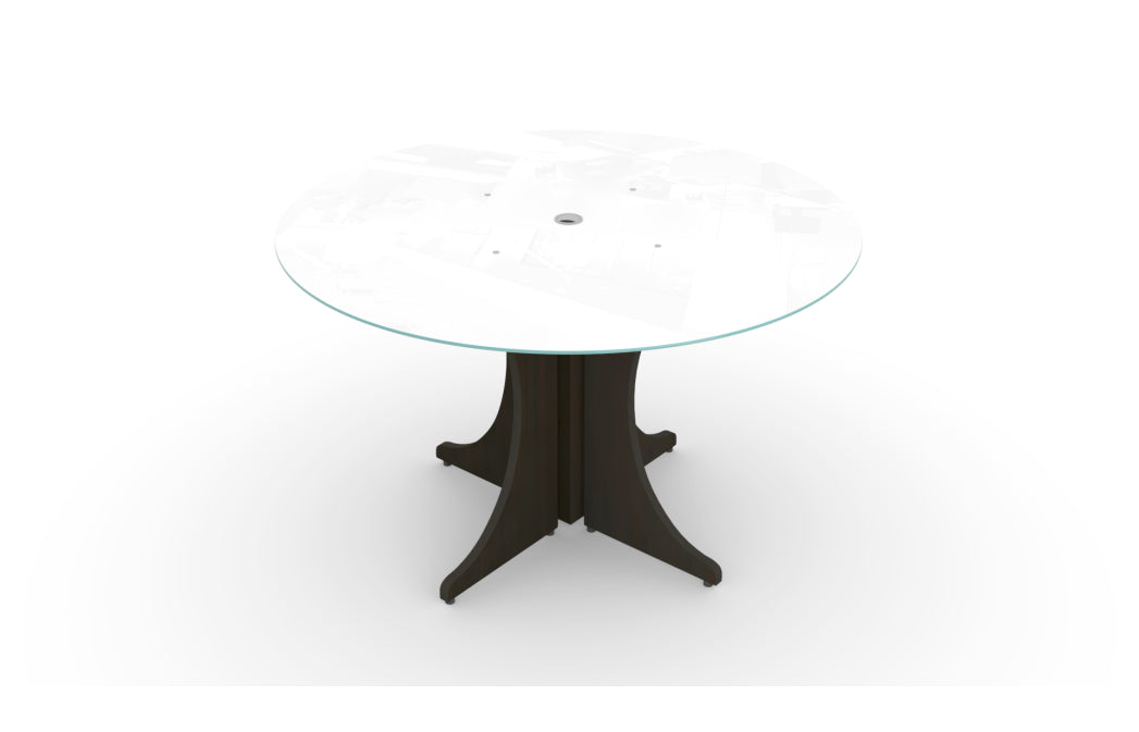 Potenza - 48" Round Glass Conference Table