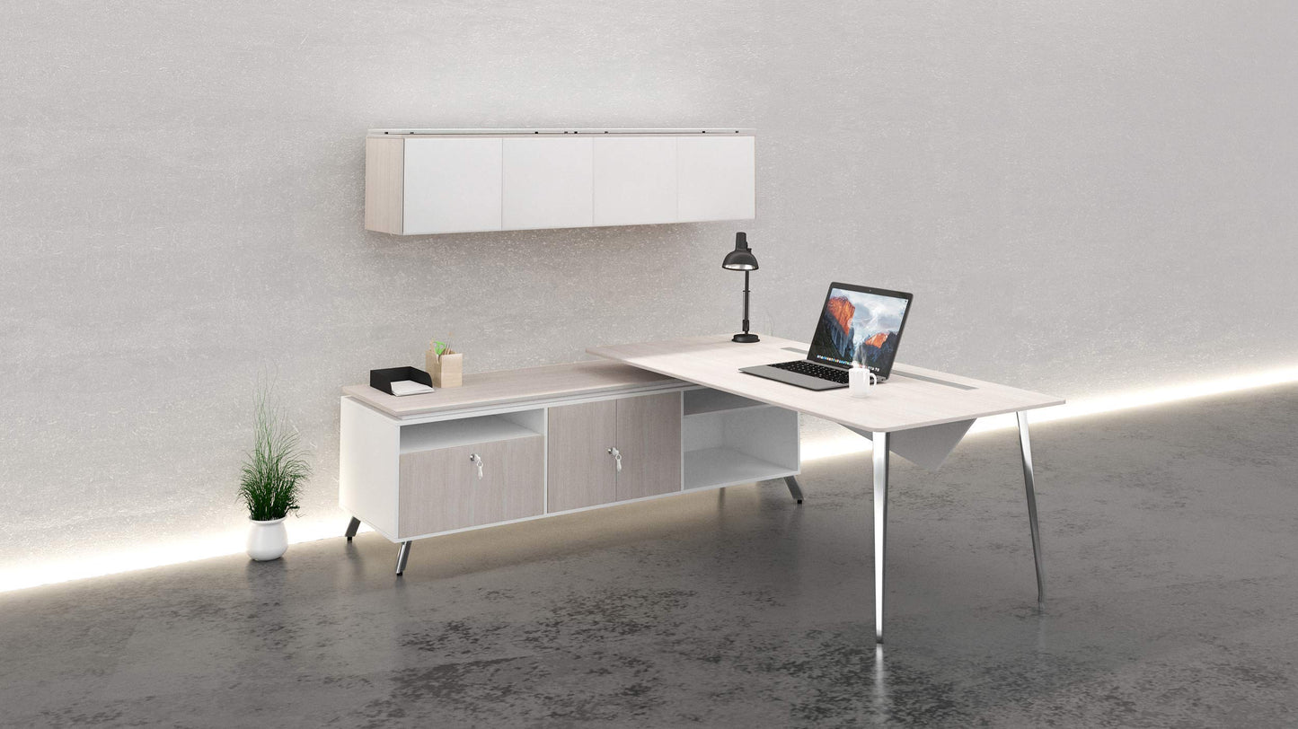 Onesuite - L-desk With Open Return/credenza