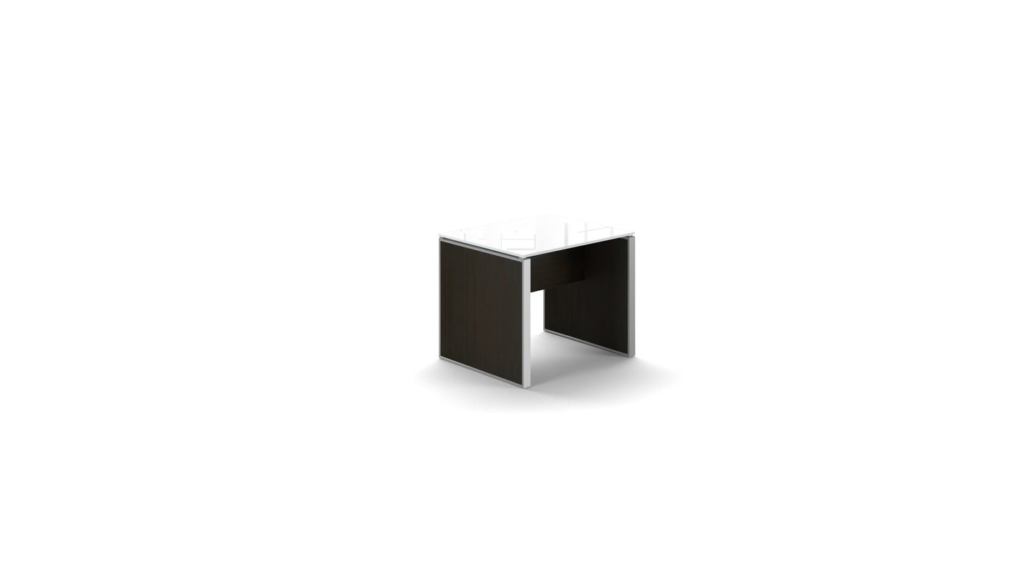 Potenza - Executive Deluxe End Table - Glass Top