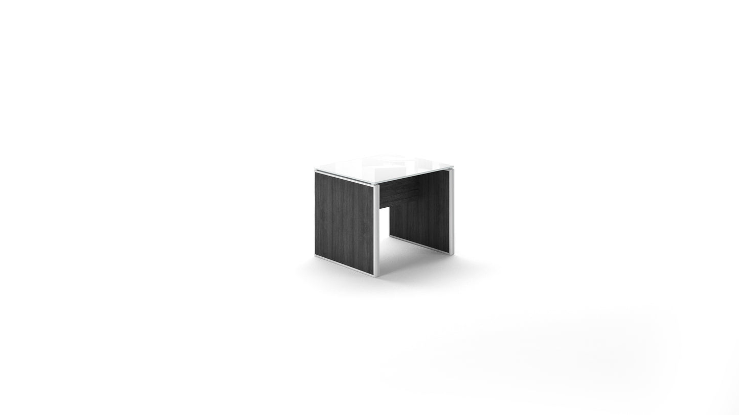 Potenza - Executive Deluxe End Table - Glass Top
