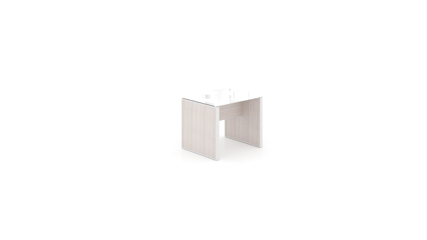 Potenza - Executive Deluxe End Table - Glass Top