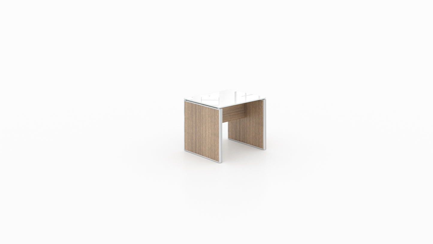 Potenza - Executive Deluxe End Table - Glass Top
