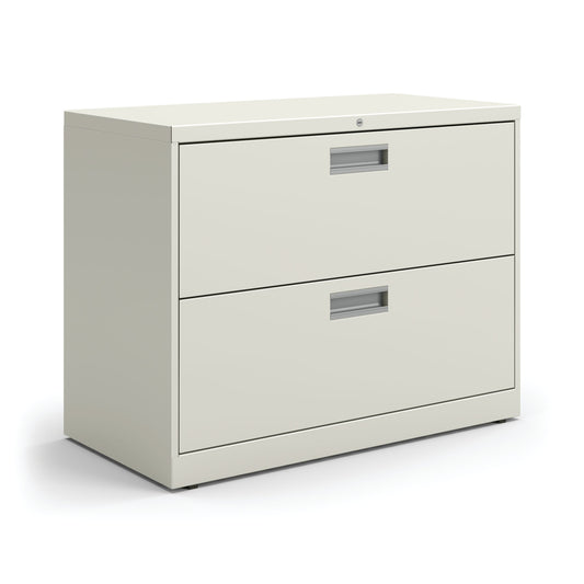 HON Brigade 600 Series Lateral File | 2 Drawers | Aluminum Pull | 36"W | Loft Finish