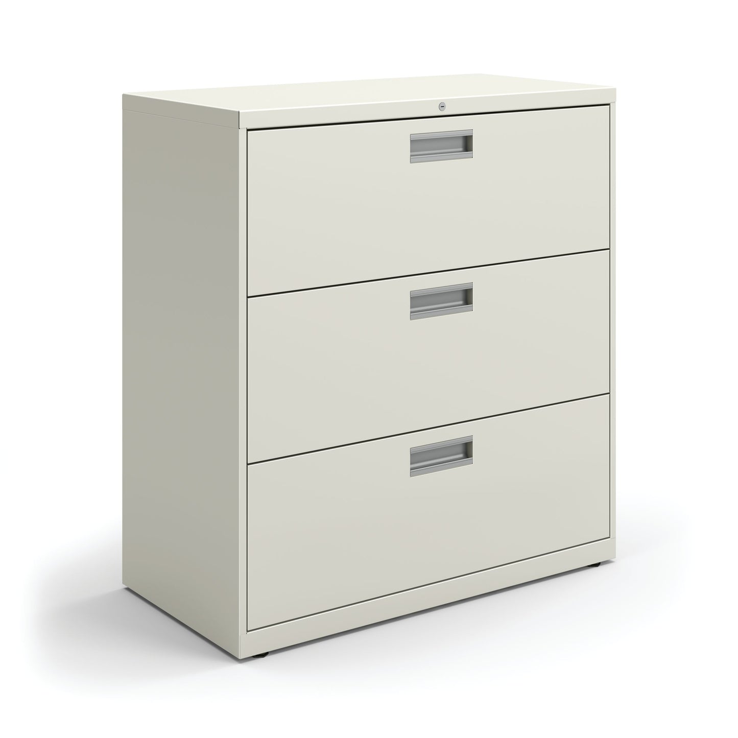 HON Brigade 600 Series Lateral File | 3 Drawers | Aluminum Pull | 36"W | Loft Finish