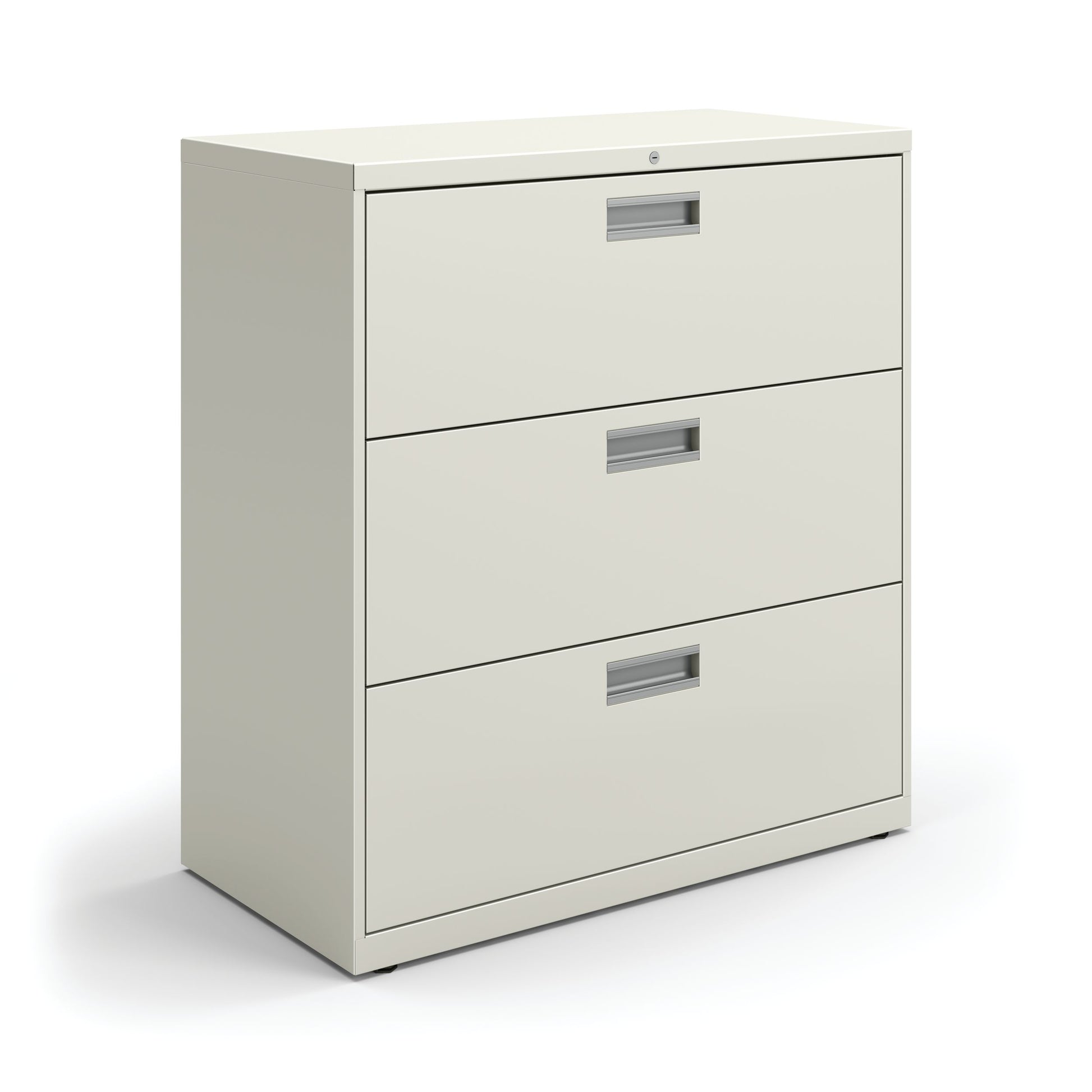 HON Brigade 600 Series Lateral File | 3 Drawers | Aluminum Pull | 36"W | Loft Finish