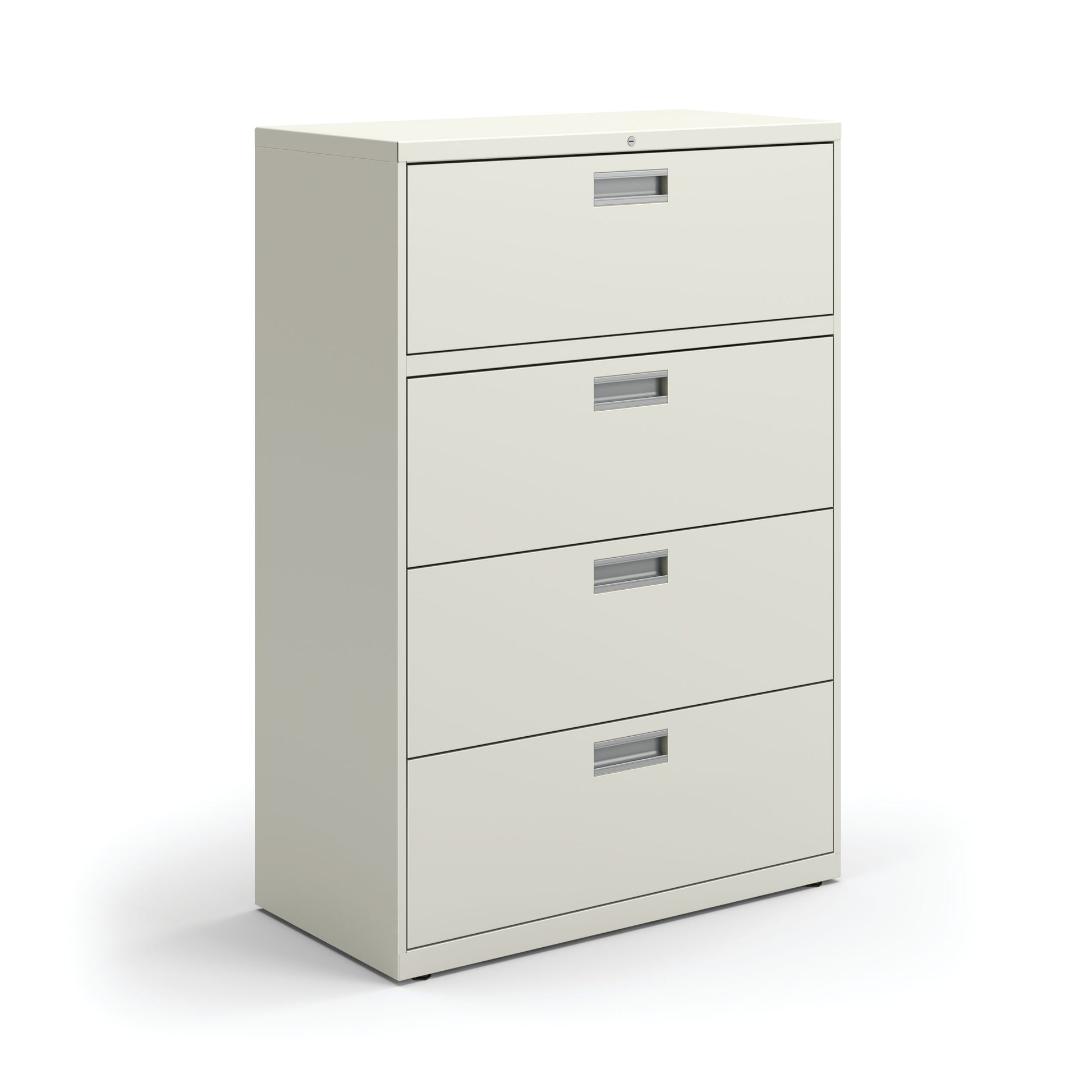 HON Brigade 600 Series Lateral File | 4 Drawers | Aluminum Pull | 36"W | Loft Finish