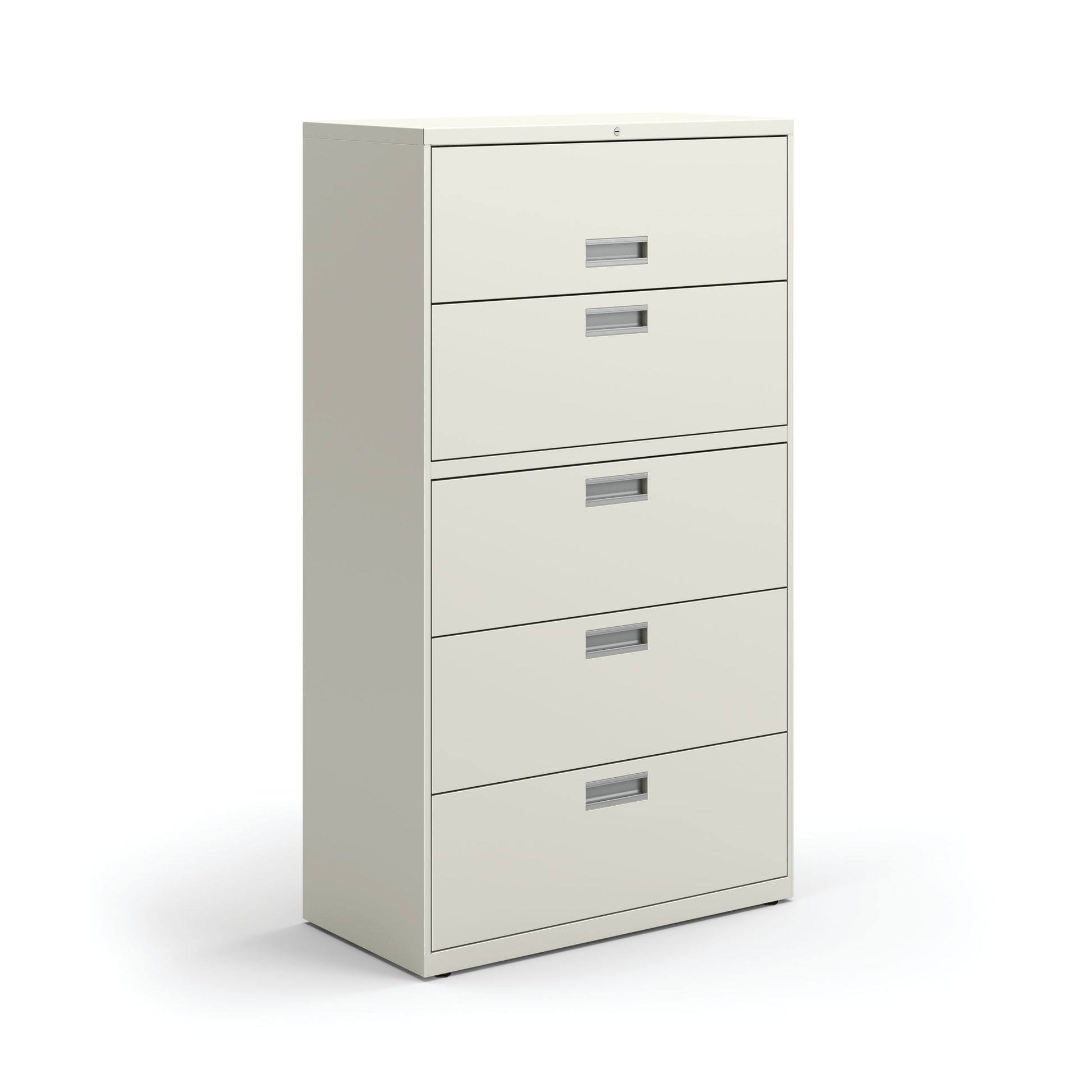 HON Brigade 600 Series Lateral File | 5 Drawers | Aluminum Pull | 36"W | Loft Finish