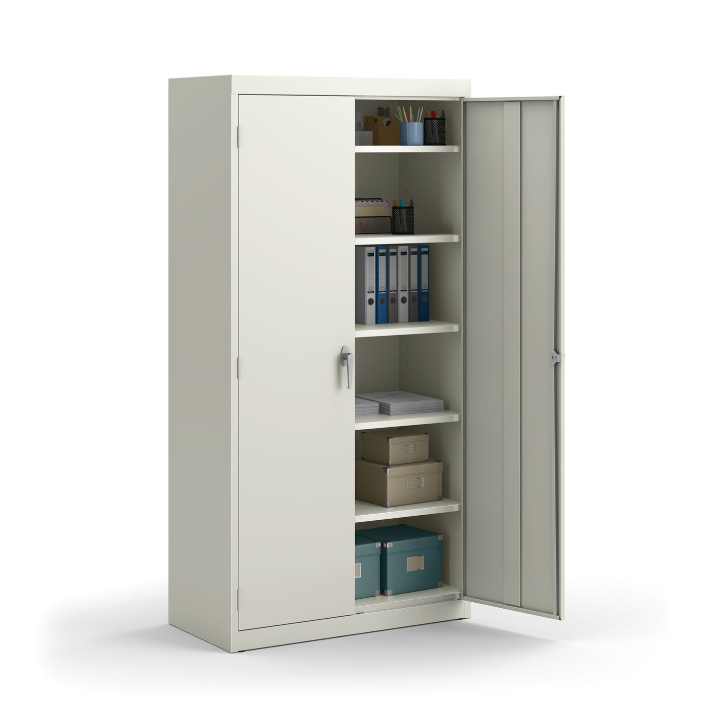 HON Brigade Storage Cabinet | 5 Adjustable Shelves | 18-1/8"D x 72"H | Loft Finish