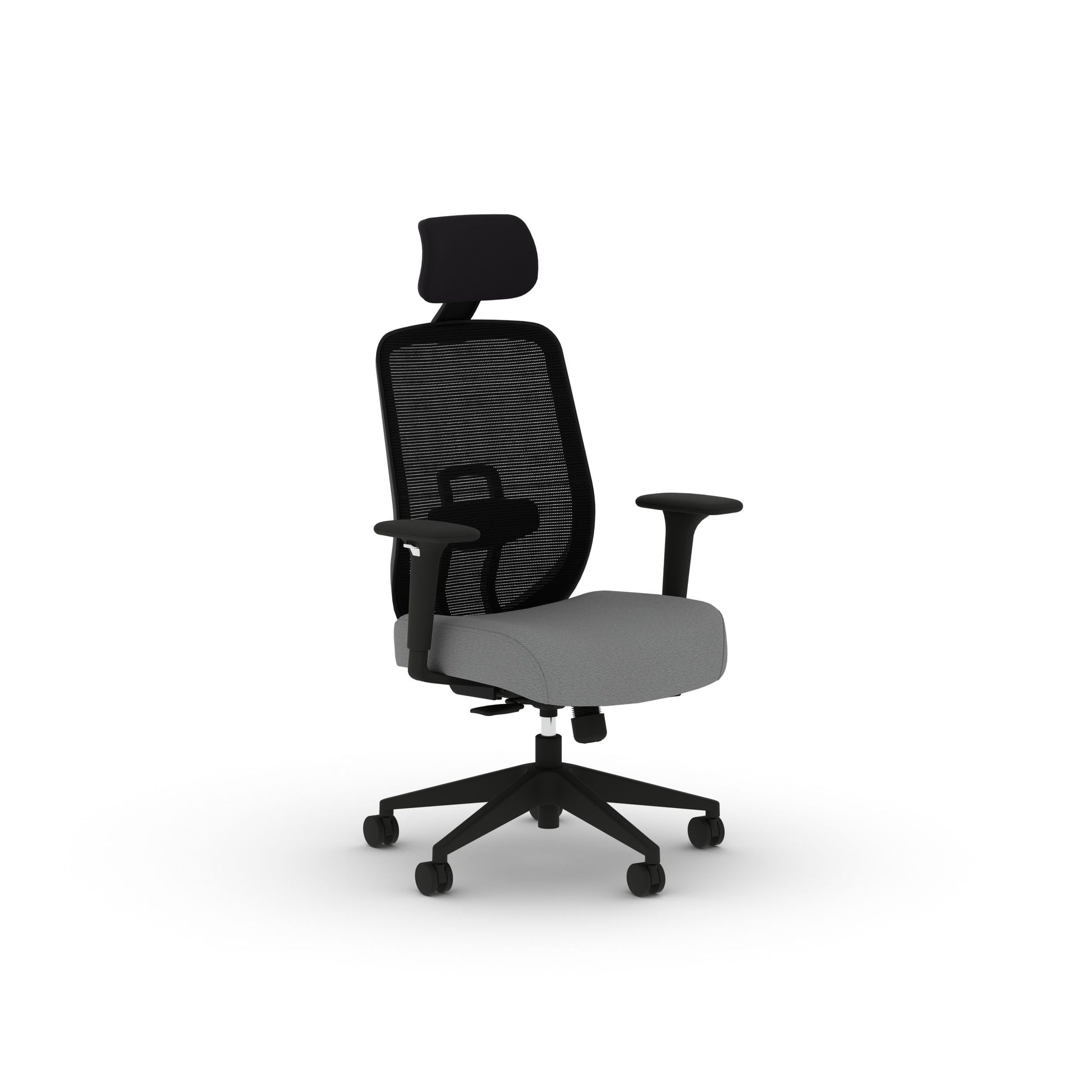 HON Altern Task Chair | Mesh Mid-Back | Height-Adjustable Arms | Black Frame | Frost Fabric