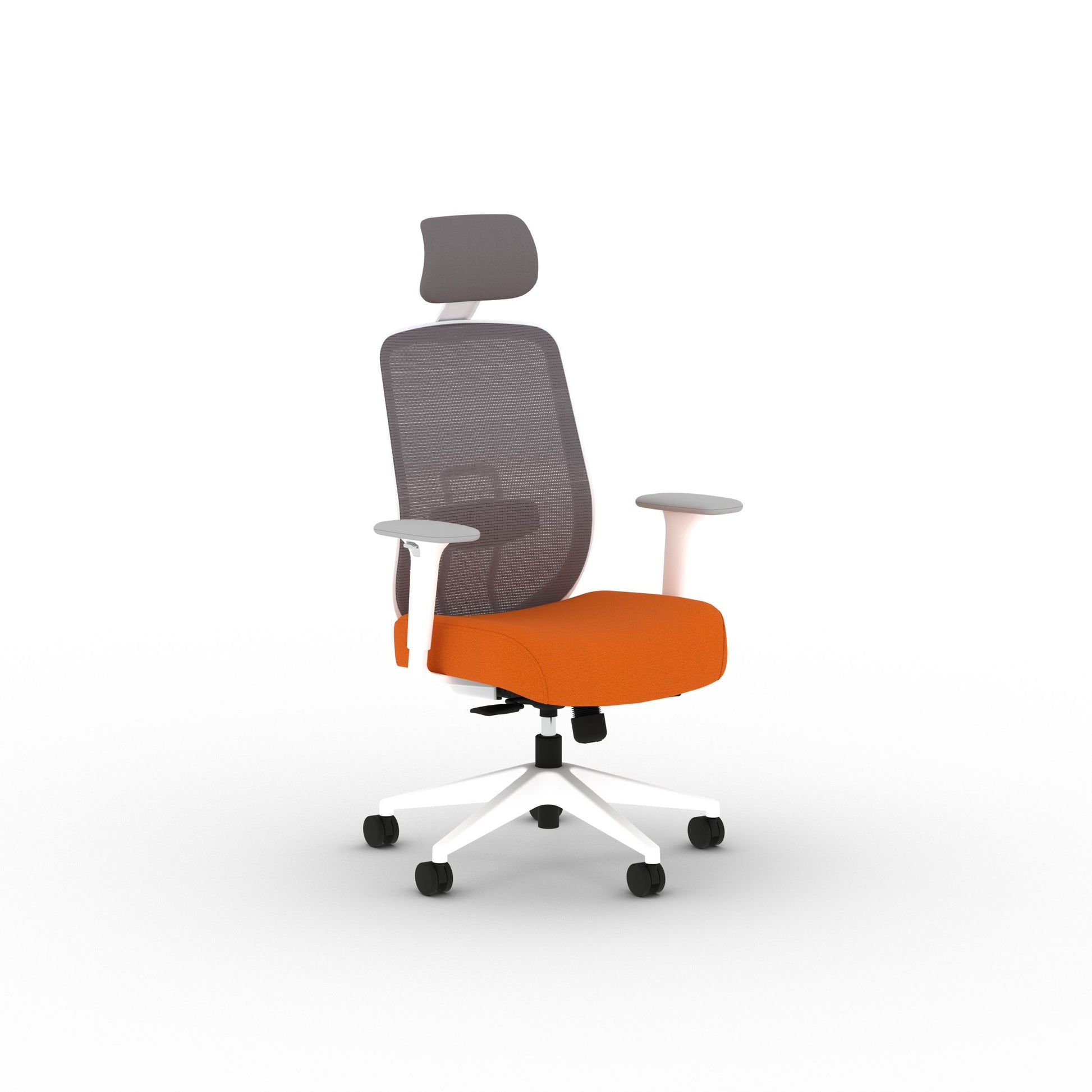 HON Altern Task Chair | Mesh Mid-Back | Height-Adjustable Arms | White Frame | Pear Fabric
