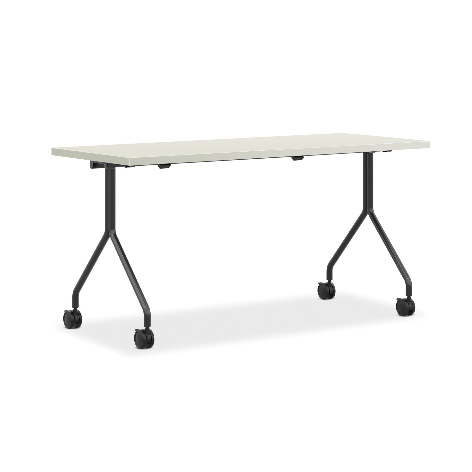 HON Between Nesting Table | Rectangle | 24"D x 60"W | Silver Mesh Laminate