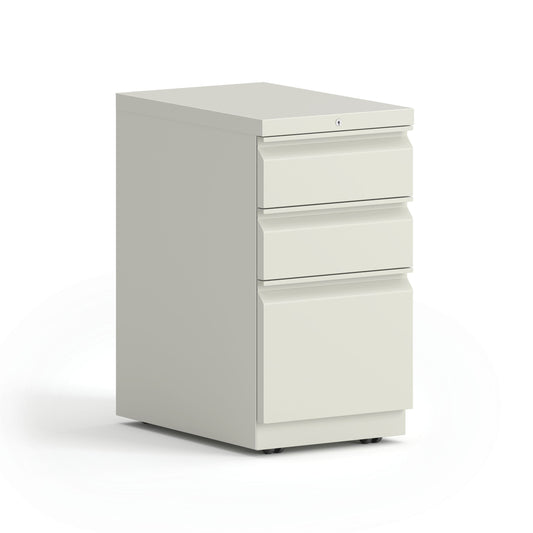 HON Brigade Mobile Pedestal | 2 Box / 1 File Drawers | Full Radius Pull | 15"W x 22-7/8"D x 28"H | Loft Finish