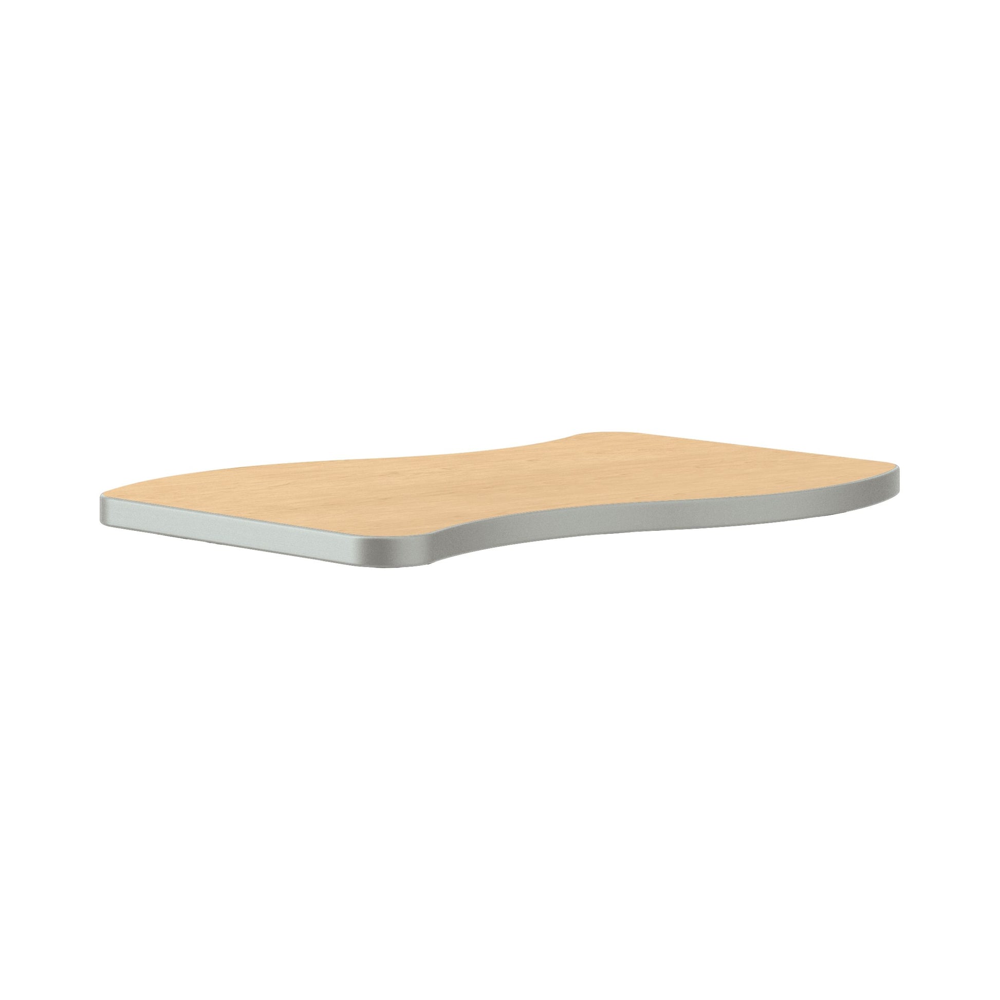 HON Build Top | Ribbon Desk | 22x31 | Natural Maple | Platinum Edge