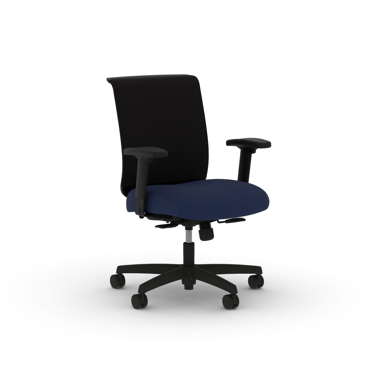 HON Convergence Task Chair | Synchro-Tilt With Seat Slide Control | Height- and Width-Adjustable Arms | Indigo Fabric