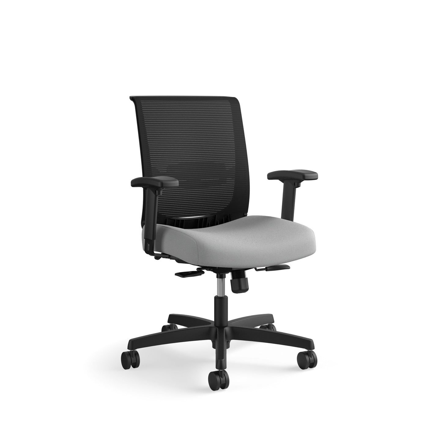 HON Convergence Task Chair | Synchro-Tilt With Seat Slide Control | Height- and Width-Adjustable Arms | Frost Fabric