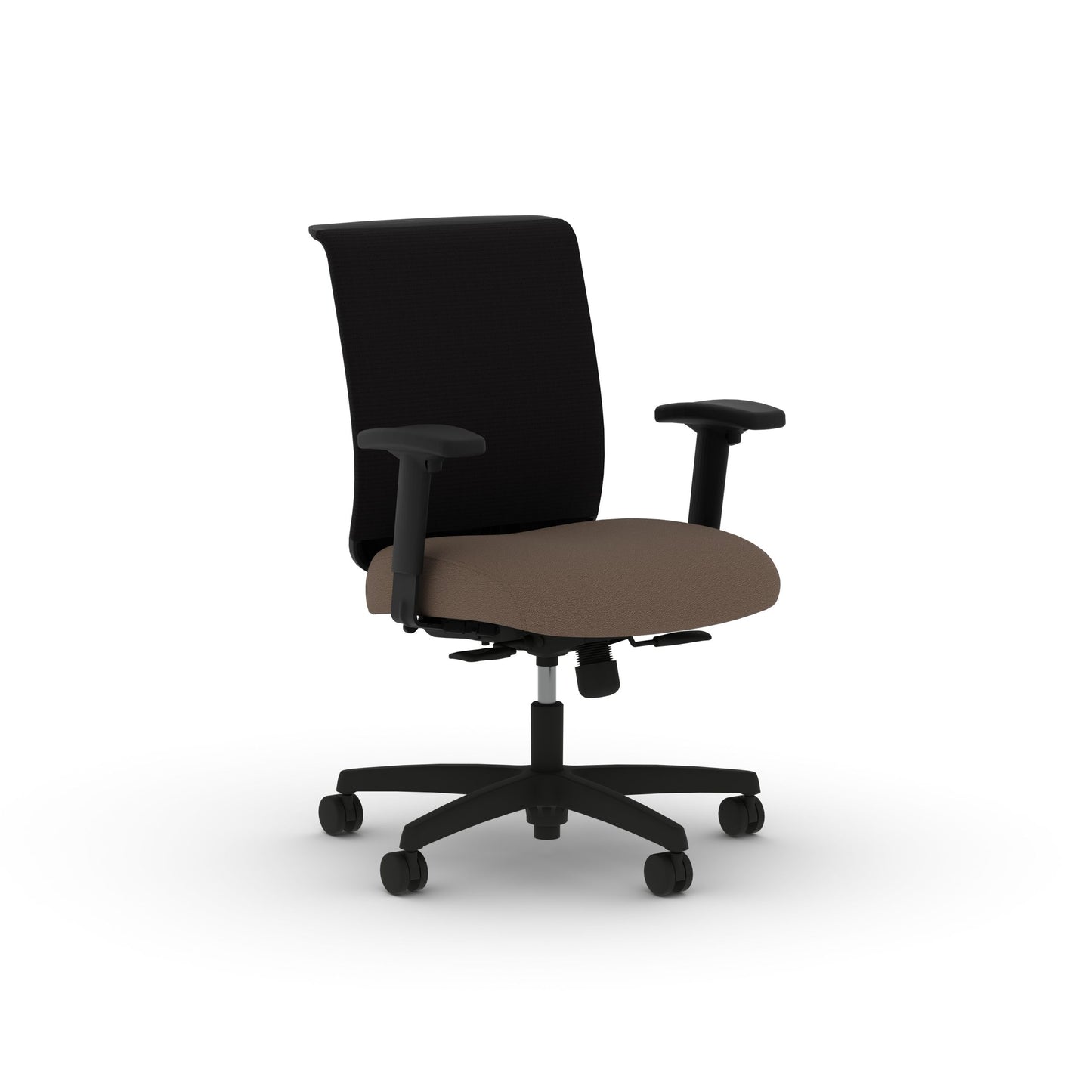 HON Convergence Task Chair | Synchro-Tilt With Seat Slide Control | Height- and Width-Adjustable Arms | Bark Fabric