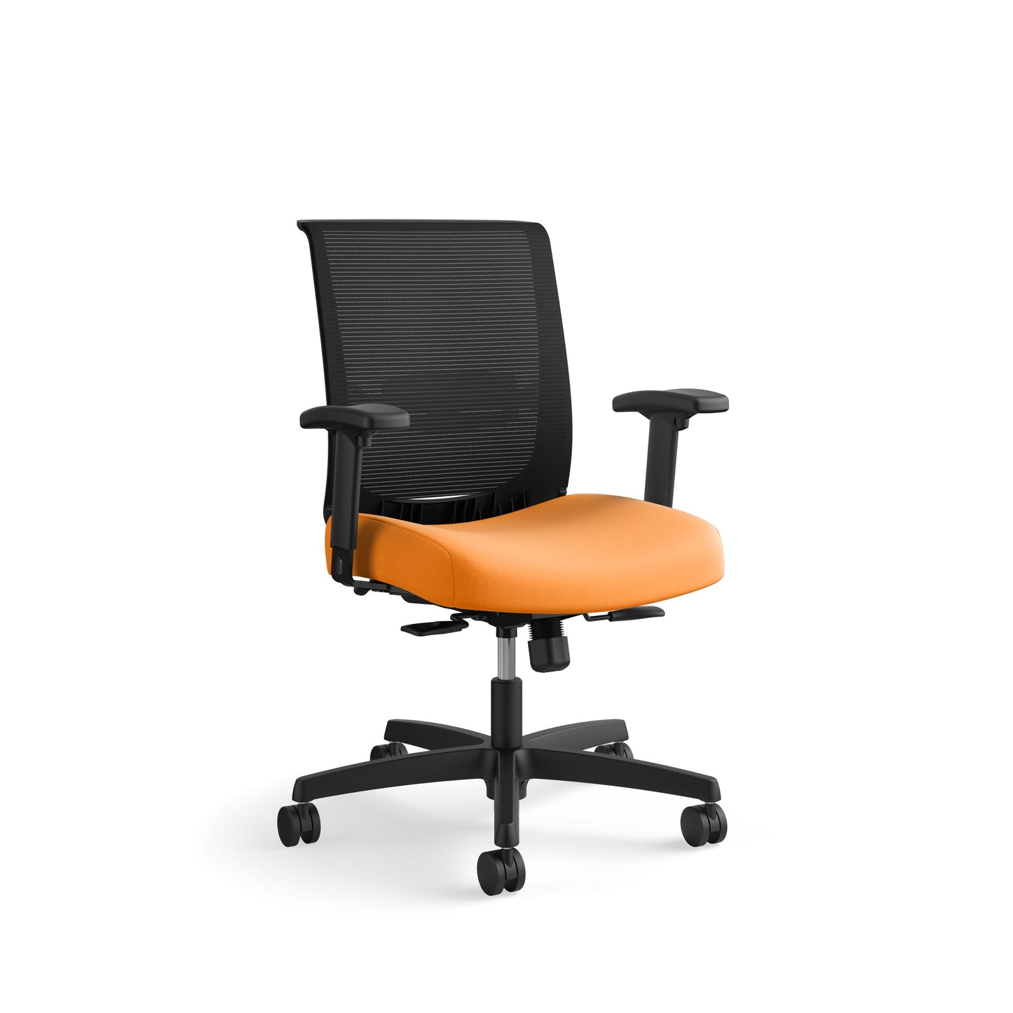 HON Convergence Task Chair | Synchro-Tilt With Seat Slide Control | Height- and Width-Adjustable Arms | Apricot Fabric
