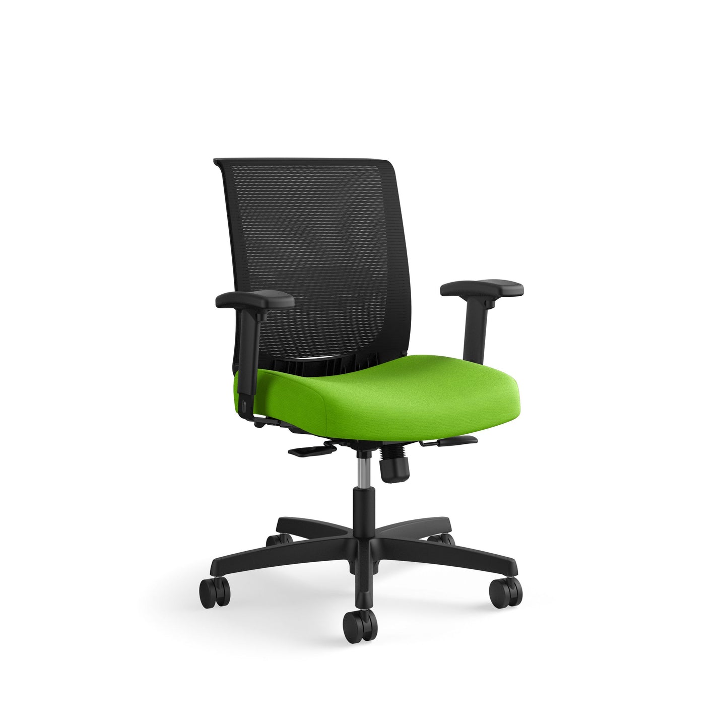 HON Convergence Task Chair | Synchro-Tilt With Seat Slide Control | Height- and Width-Adjustable Arms | Pear Fabric