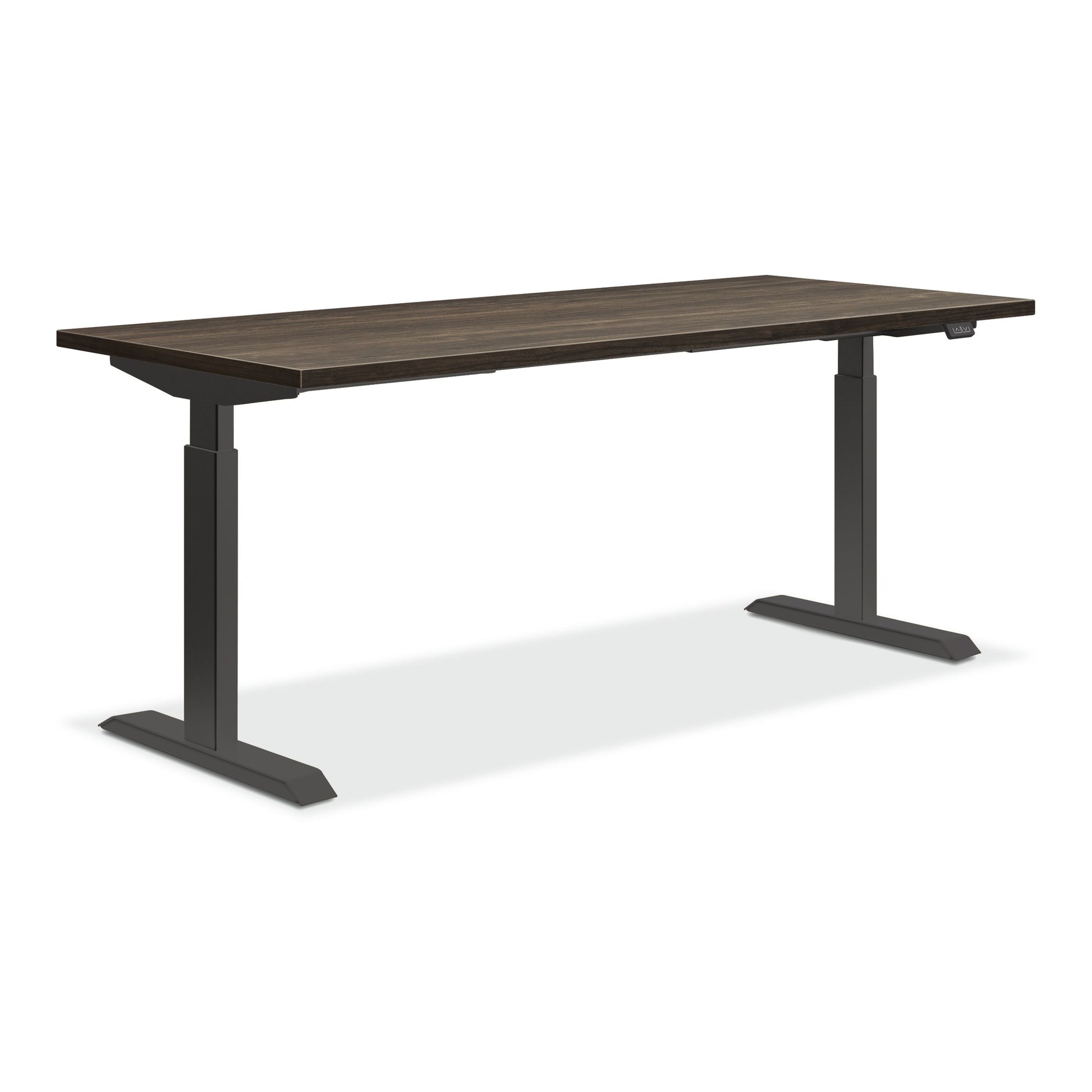 HON Coze Worksurface with Coordinate Height Adjustable Base |48"W x 24"D | Florence Walnut Laminate