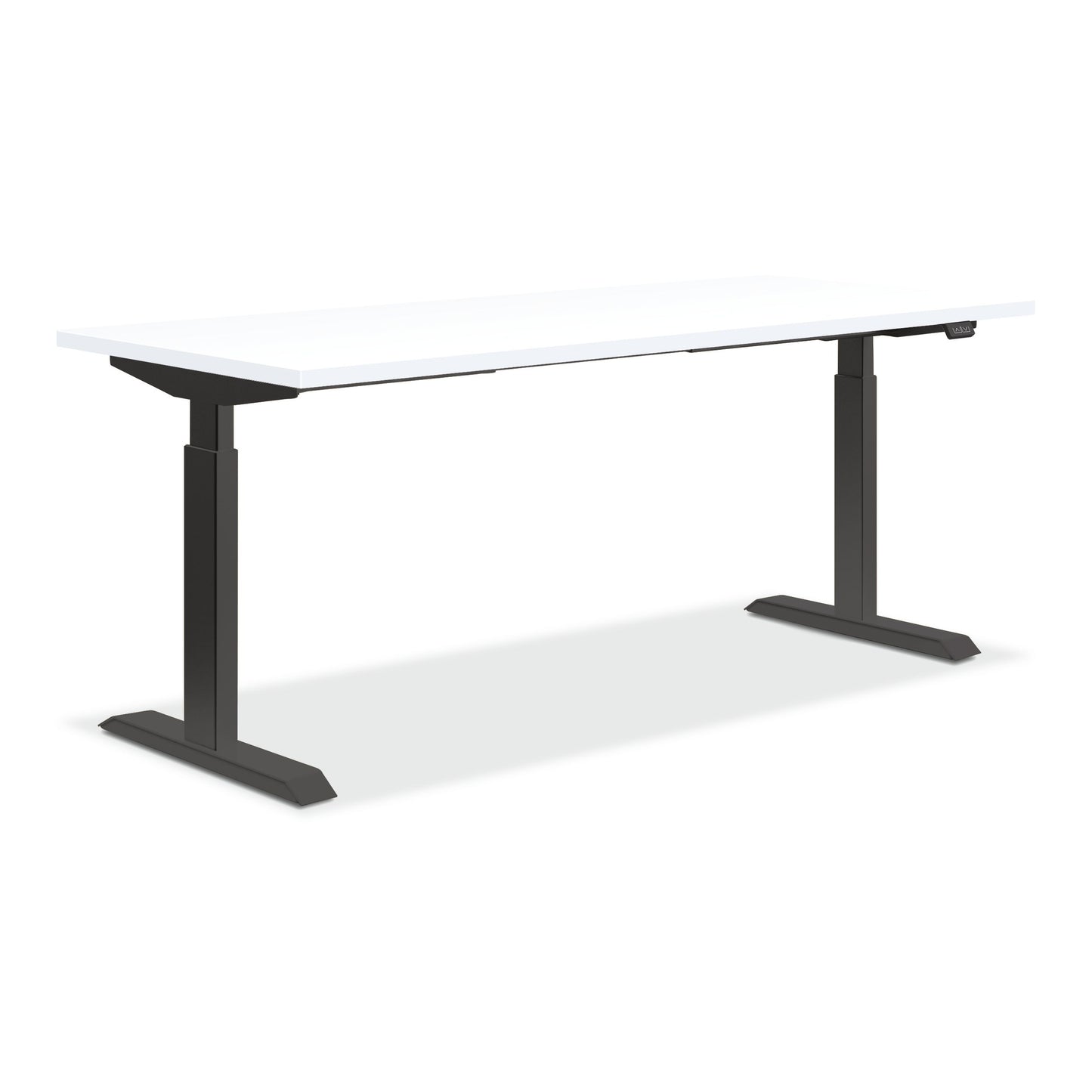 HON Coze Worksurface with Coordinate Height Adjustable Base | 54"W x 24"D | Designer White Laminate