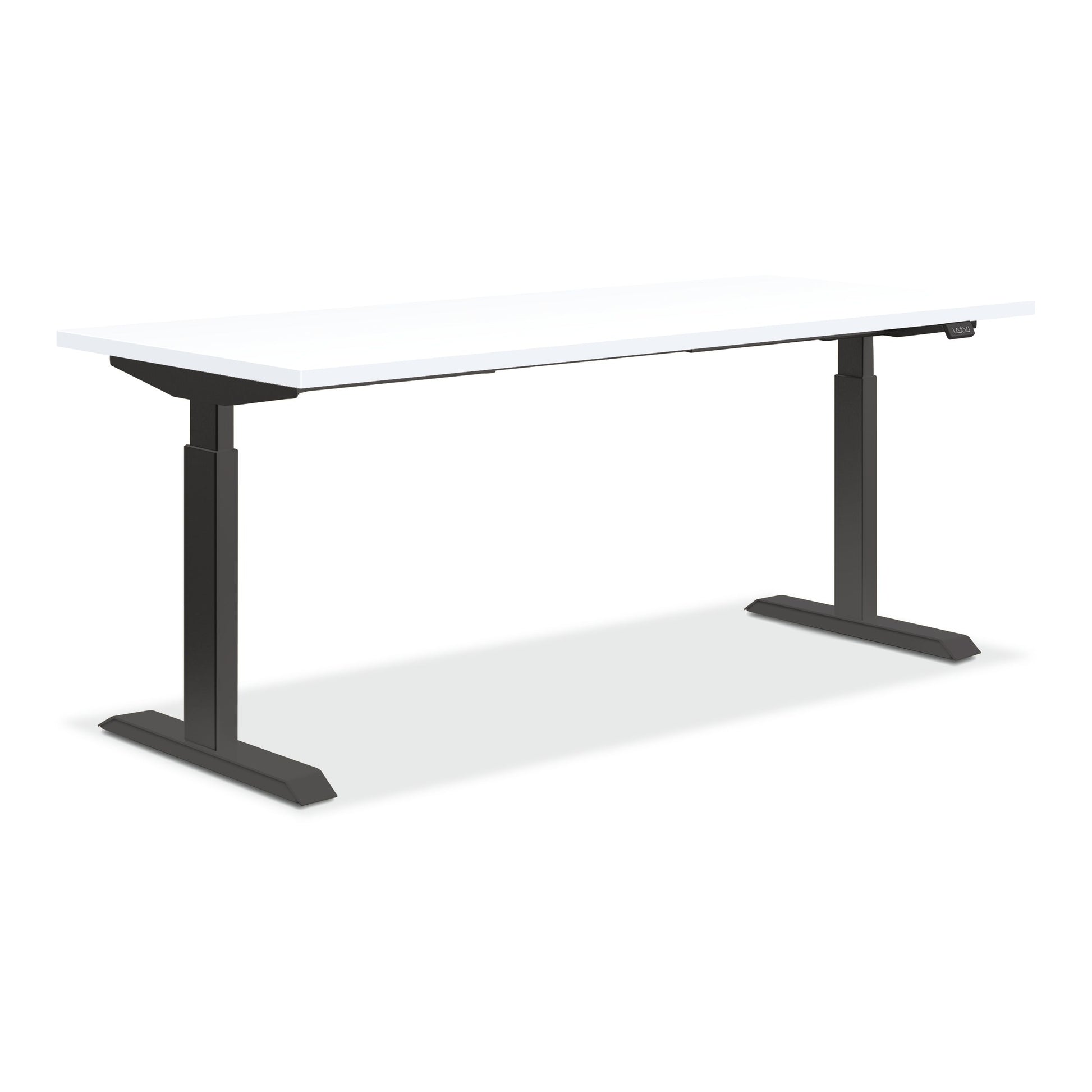 HON Coze Worksurface with Coordinate Height Adjustable Base | 54"W x 24"D | Designer White Laminate