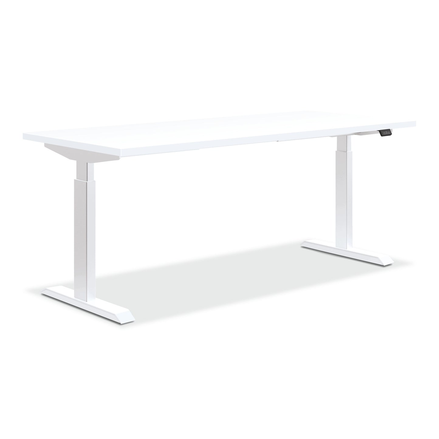 HON Coze Worksurface with Coordinate Height Adjustable Base | 54"W x 24"D | Designer White Laminate