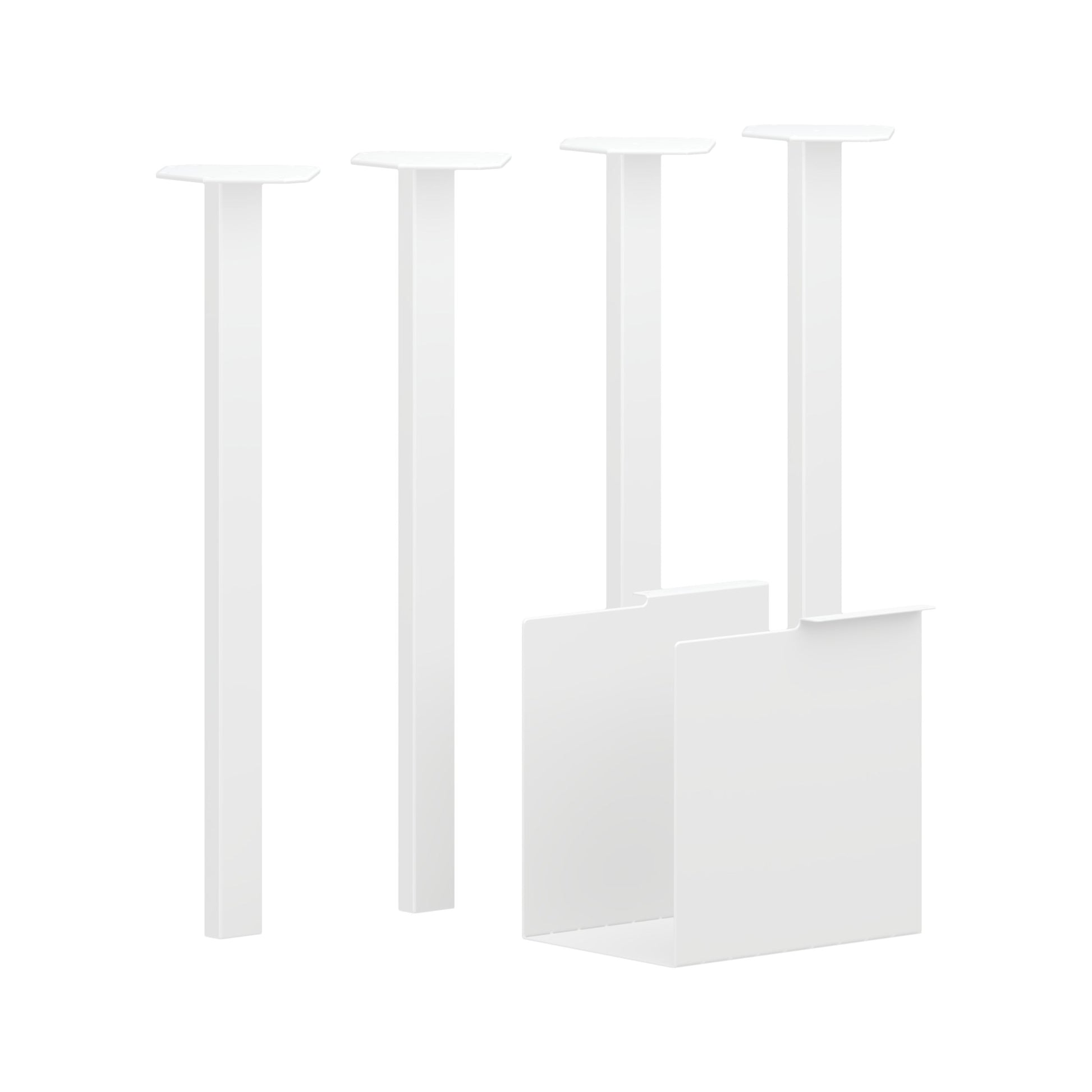 HON Coze Post Legs | U-Storage | 4-Pack | Designer White Finish