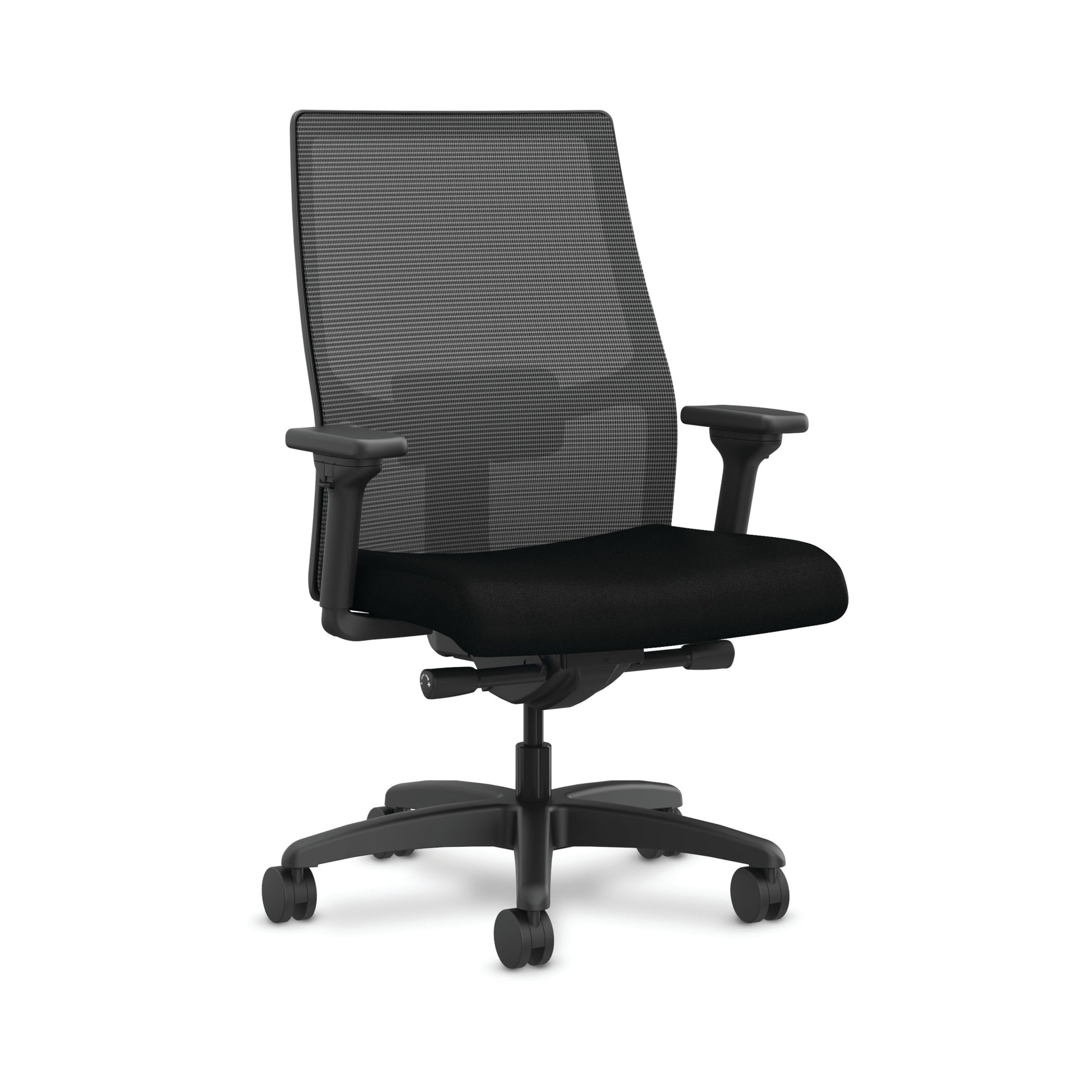 HON Ignition 2.0 Big & Tall Office Chair | Mesh Back | Synchro-Tilt | Black Seat Fabric | Black Mesh | Black Frame