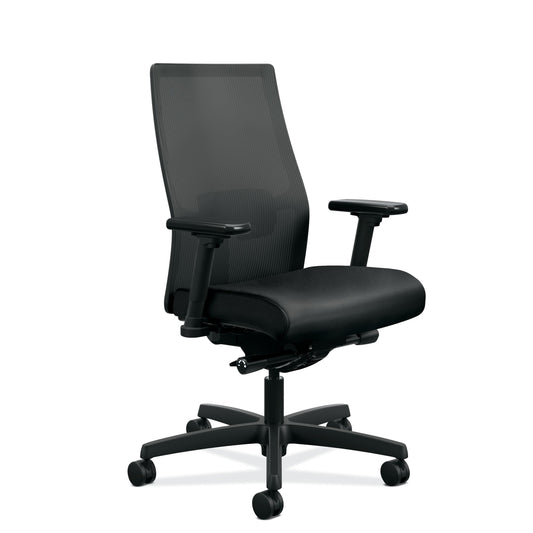 HON Ignition 2.0 Mesh Office Chair | Mid-Back | Mesh Back | Synchro-Tilt | Black Seat Fabric | Black Mesh | Black Frame