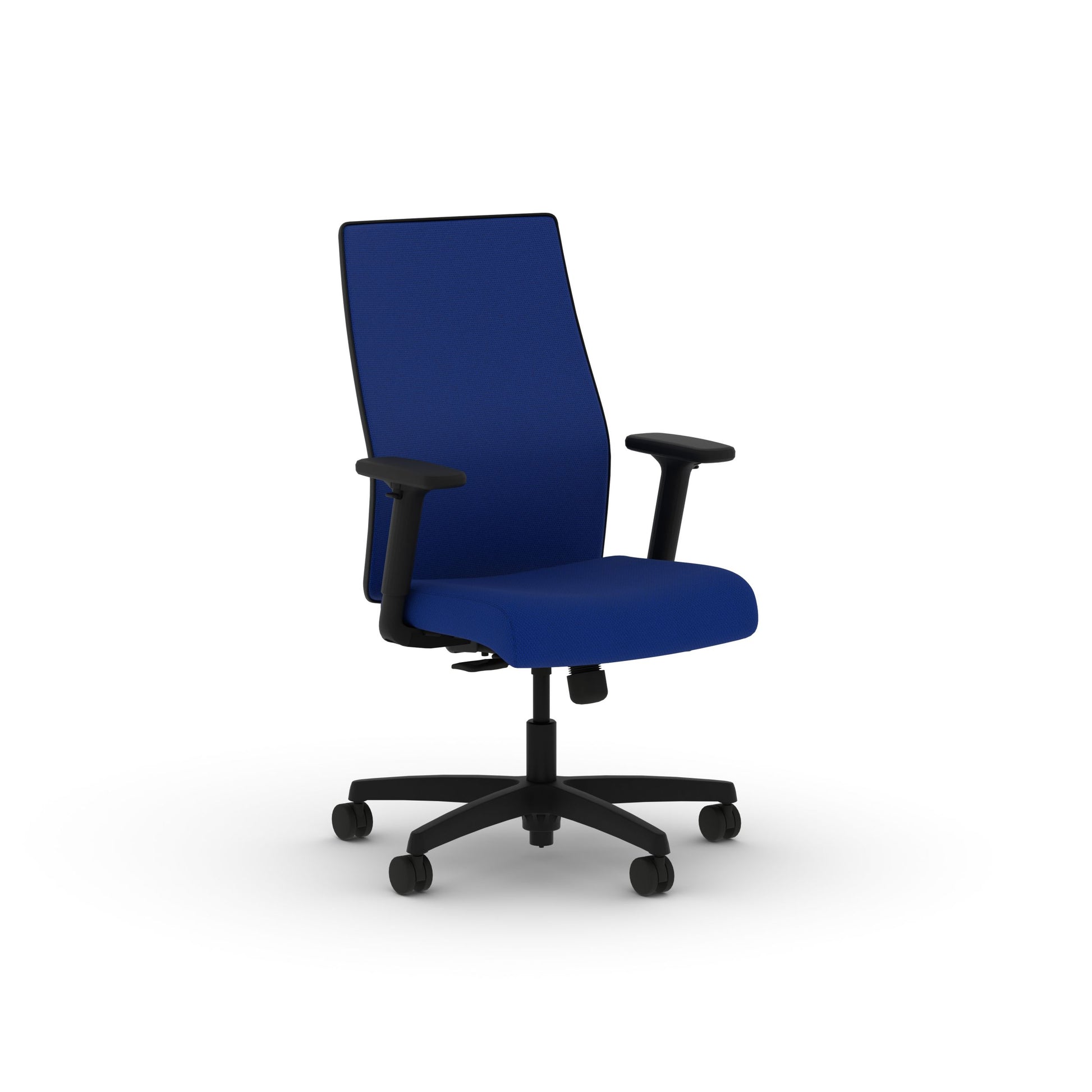 HON Ignition 2.0 Mesh Office Chair | Mid-Back | Synchro-Tilt | Cobalt Spectrum Mesh Seat | Cobalt Spectrum Mesh Back | Black Frame | Black Adjustable Lumbar