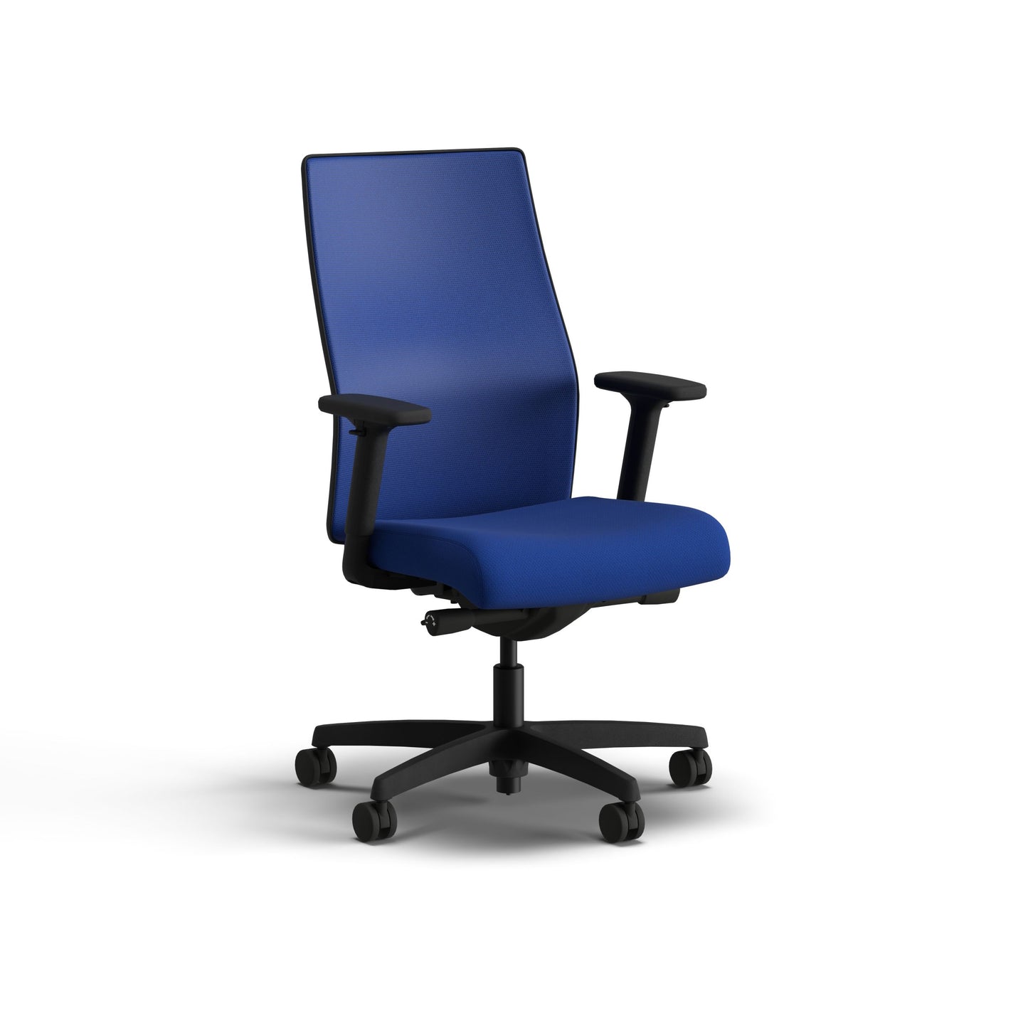 HON Ignition 2.0 Mesh Office Chair | Mid-Back | Synchro-Tilt | Cobalt Spectrum Mesh Seat | Cobalt Spectrum Mesh Back | Black Frame | Black Adjustable Lumbar