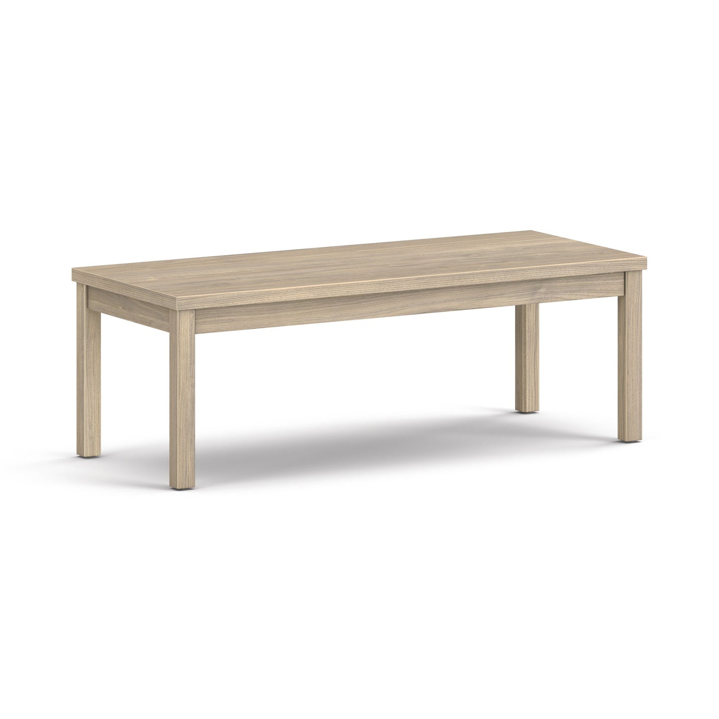 HON Laminate Coffee Table | Flat Edge | 48"W | Kingswood Walnut