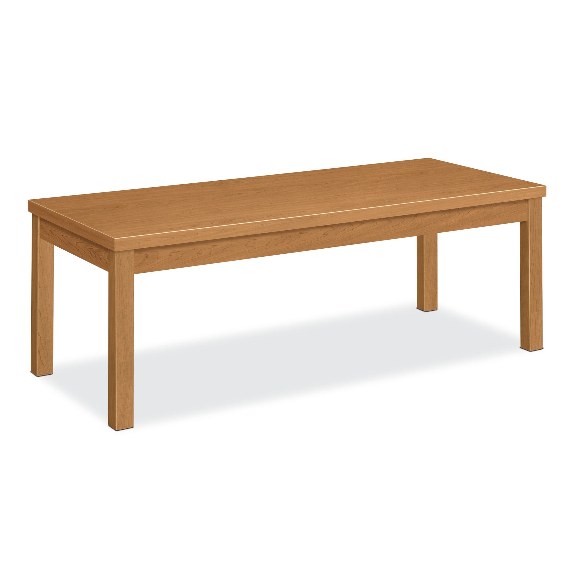 HON Laminate Coffee Table | Flat Edge | 48"W | Harvest Finish