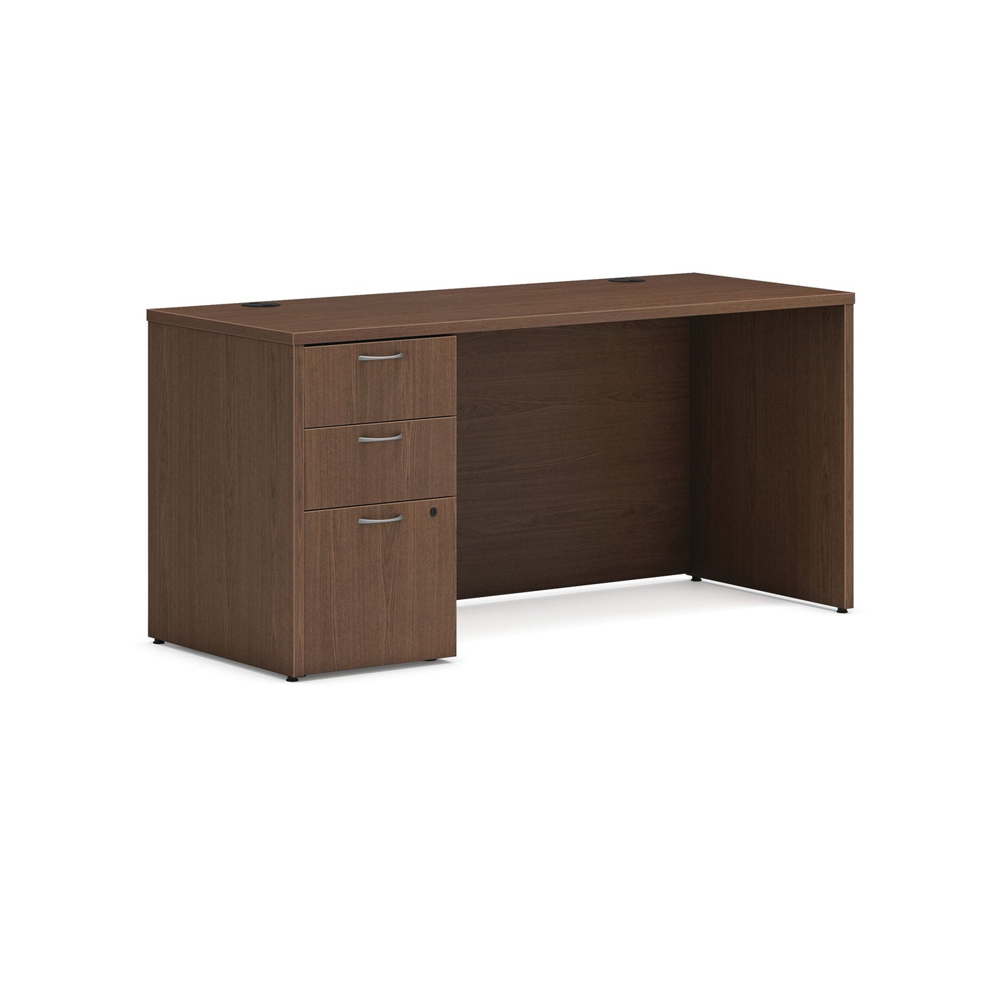 HON Mod Credenza | 2 Box Drawers / 1 File Drawer | 60"W x 24"D | Sepia Walnut Laminate