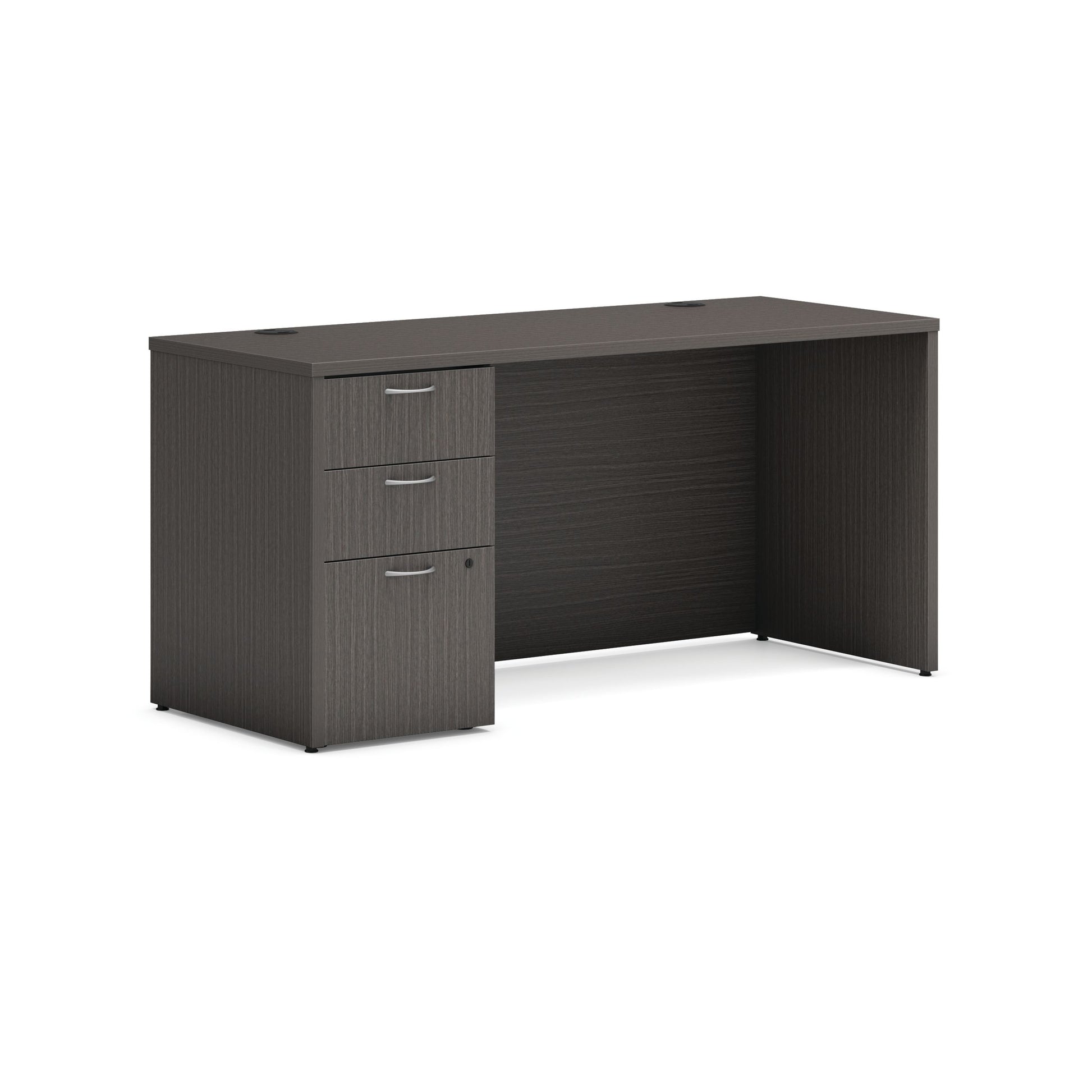 HON Mod Credenza | 2 Box Drawers / 1 File Drawer | 60"W x 24"D | Slate Teak Laminate