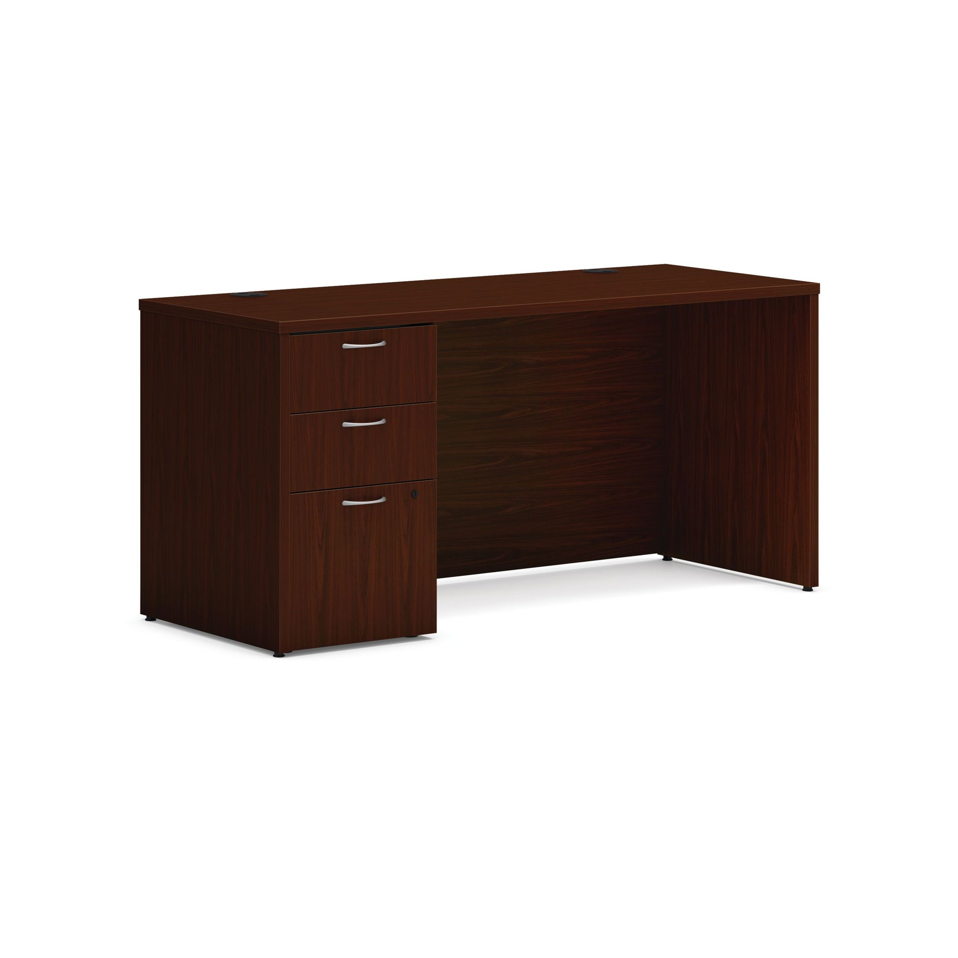 HON Mod Credenza | 2 Box Drawers / 1 File Drawer | 60"W x 24"D | Traditional Mahogany Laminate