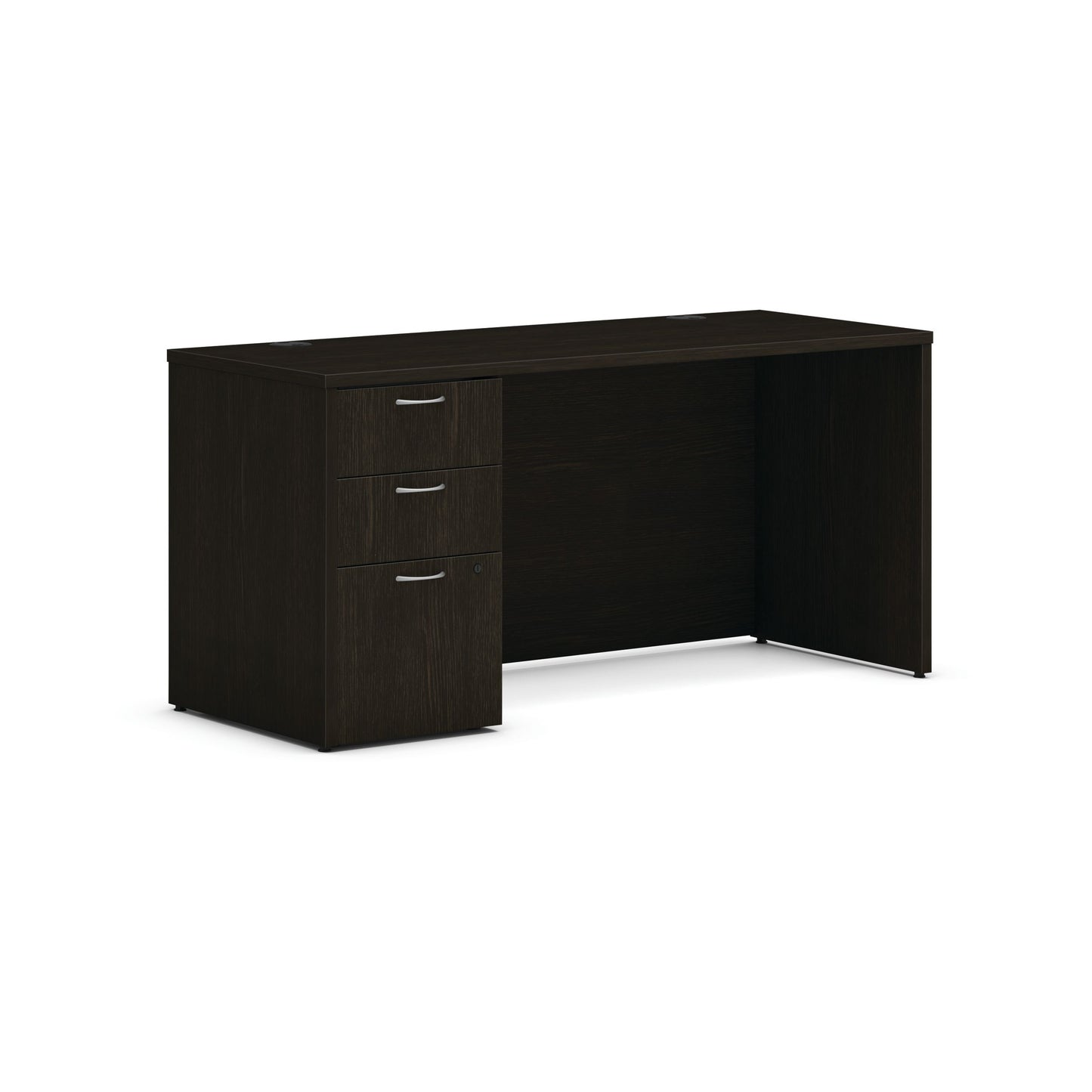 HON Mod Credenza | 2 Box Drawers / 1 File Drawer | 60"W x 24"D | Java Oak Laminate