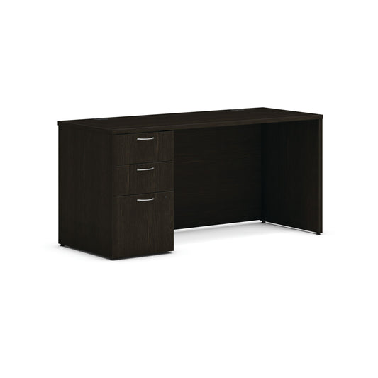 HON Mod Credenza | 2 Box Drawers / 1 File Drawer | 60"W x 24"D | Java Oak Laminate