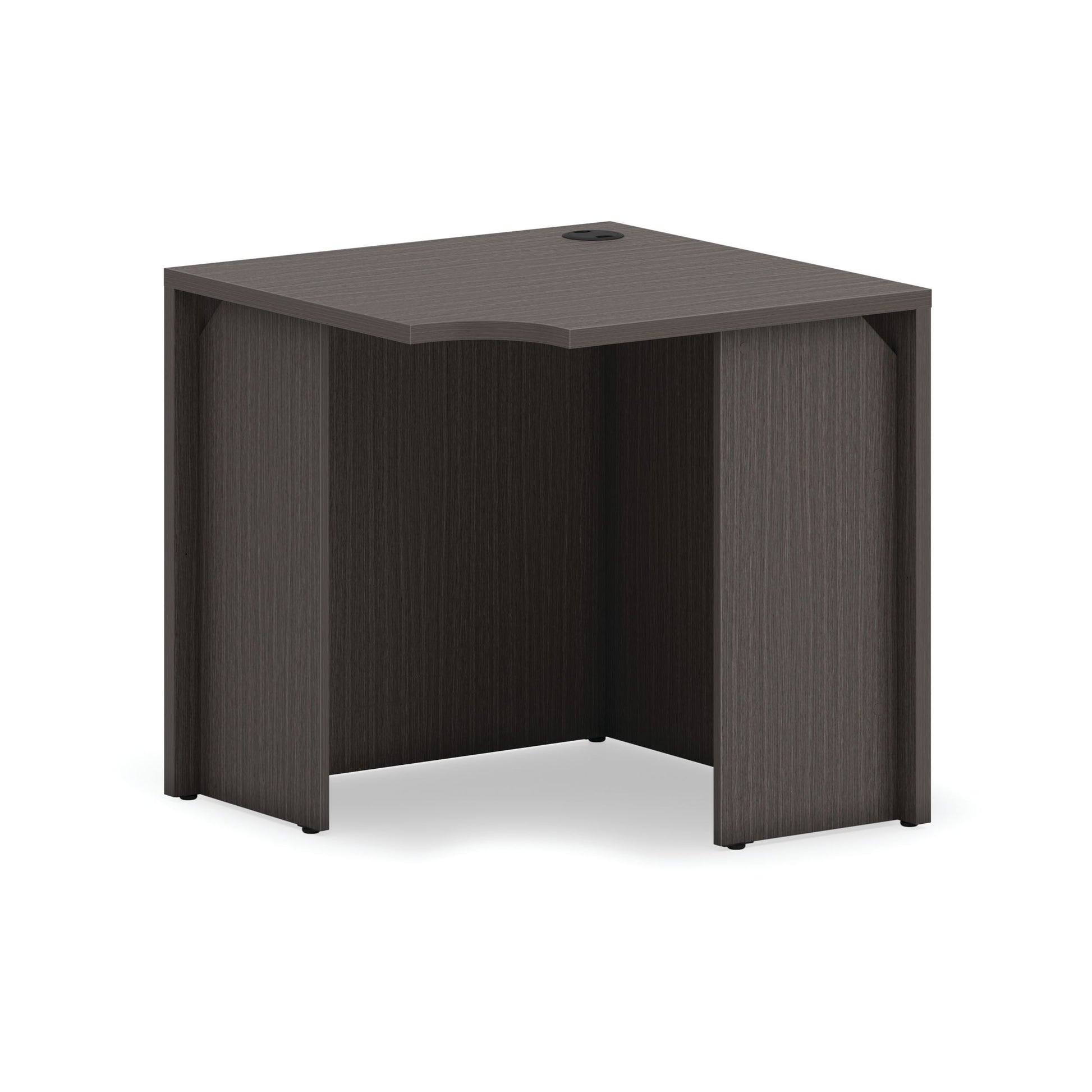 HON Mod Corner Desk Shell | 30"W | Slate Teak Finish