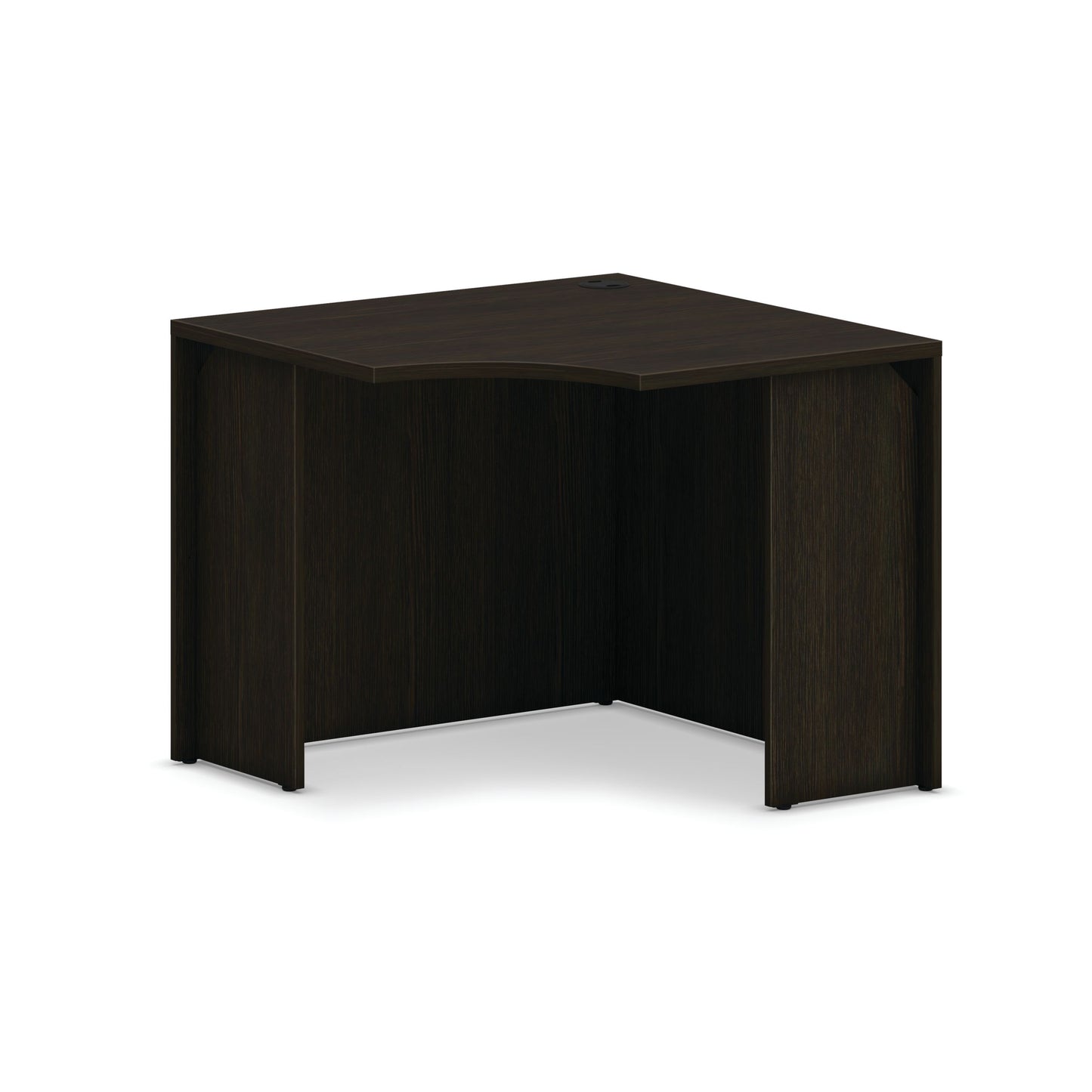 HON Mod corner Desk Shell | 36"W | Java Oak Finish