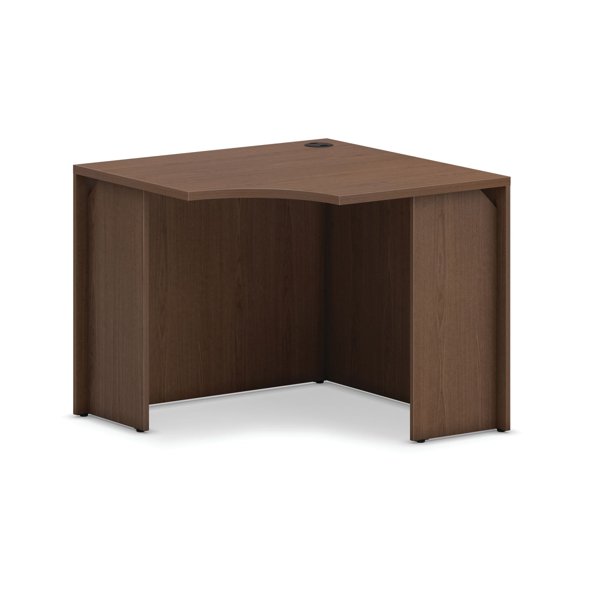 HON Mod corner Desk Shell | 36"W | Sepia Walnut Finish
