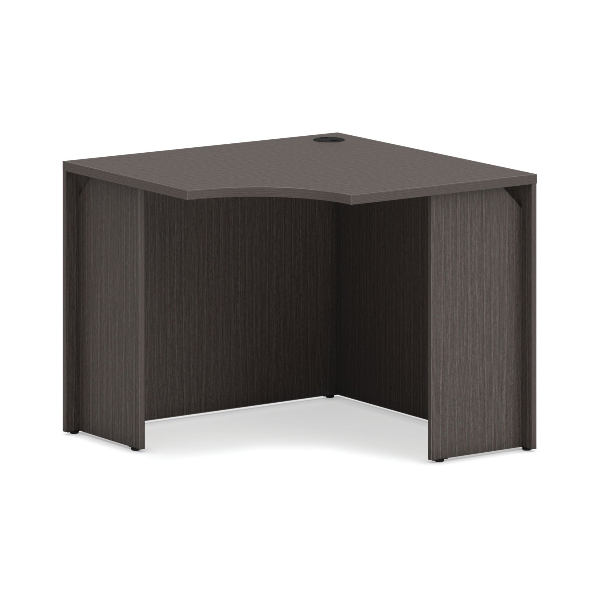 HON Mod corner Desk Shell | 36"W | Slate Teak Finish