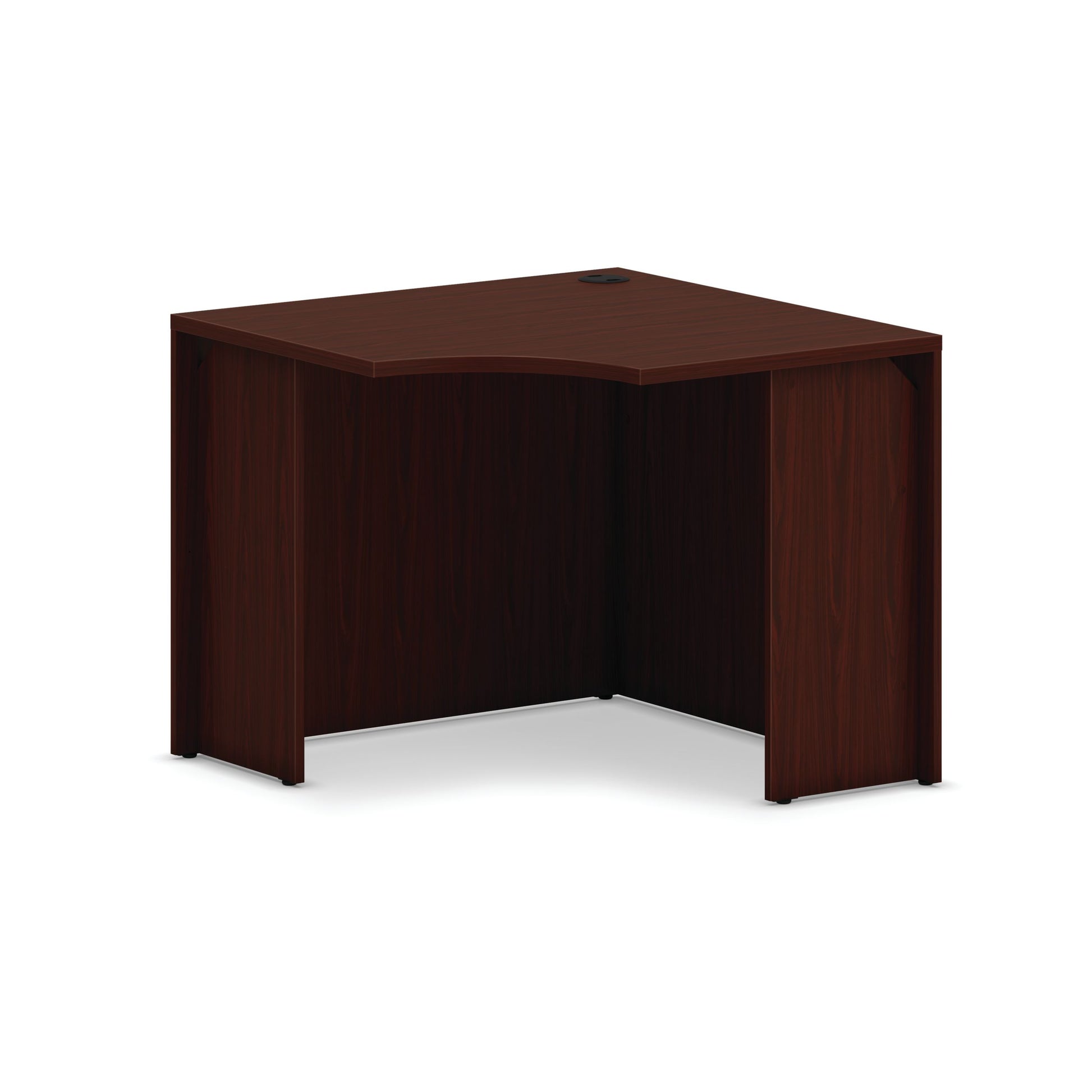 HON Mod corner Desk Shell | 36"W | Traditional Mahogany Finish