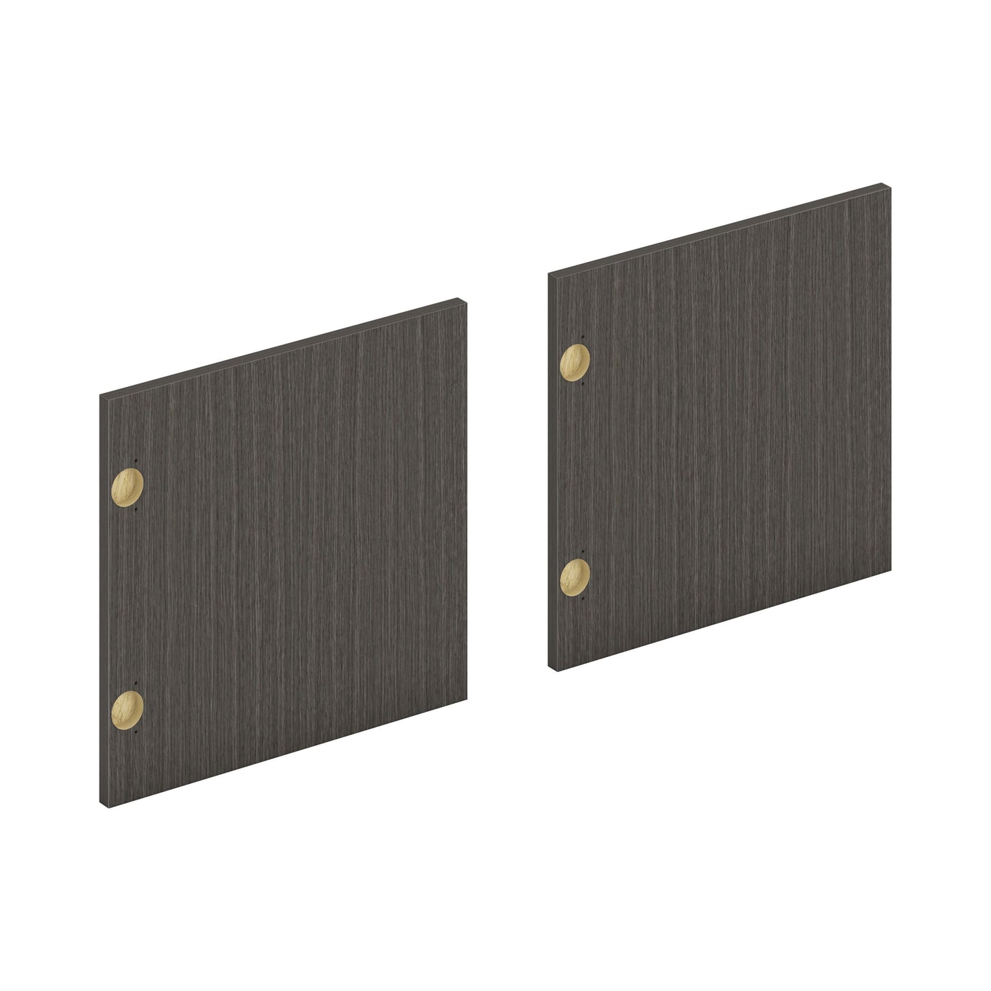 HON Mod Laminate Doors | Set of 3 | 48"W | Slate Teak Finish