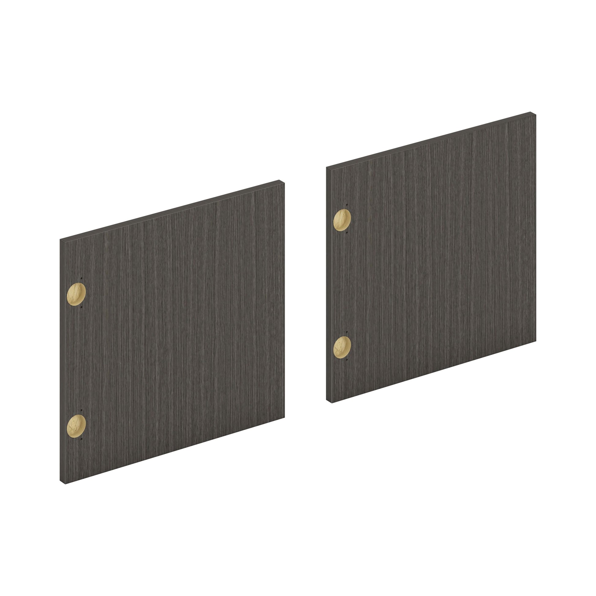 HON Mod Laminate Doors | Set of 2 | 66"W | Slate Teak Finish